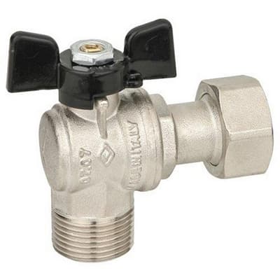 Valvola a Sfera ad Angolo a Passaggio Totale MF Bugat ¾ x ¾ DN 15 PN 30 - 2
