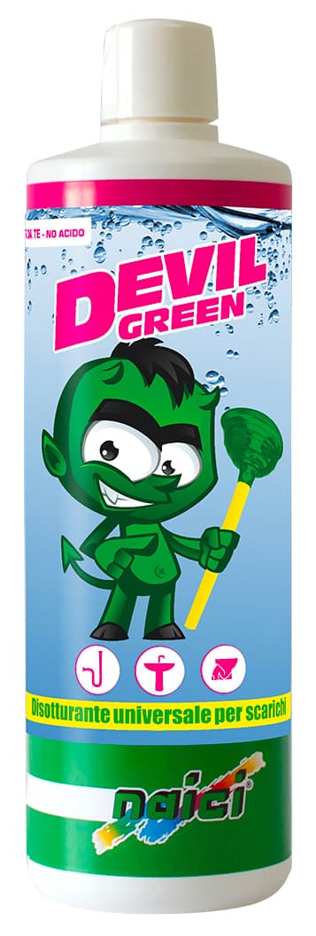 Disotturante per Scarichi Devil Green L 1 12 Pezzi Naici - 2