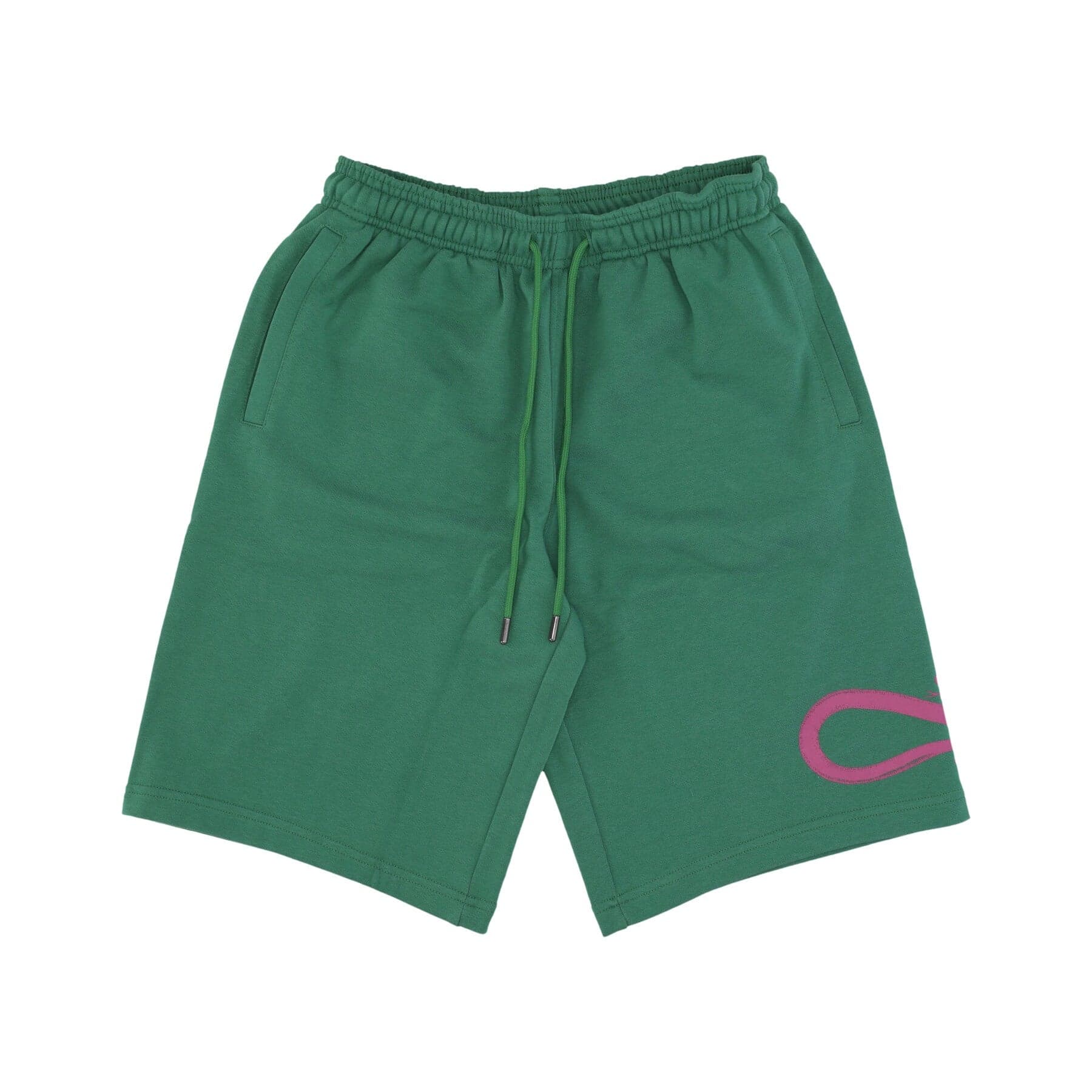 PROPAGANDA Pantalone Corto Tuta Uomo Logo Sweatshorts Green Bottle - 4
