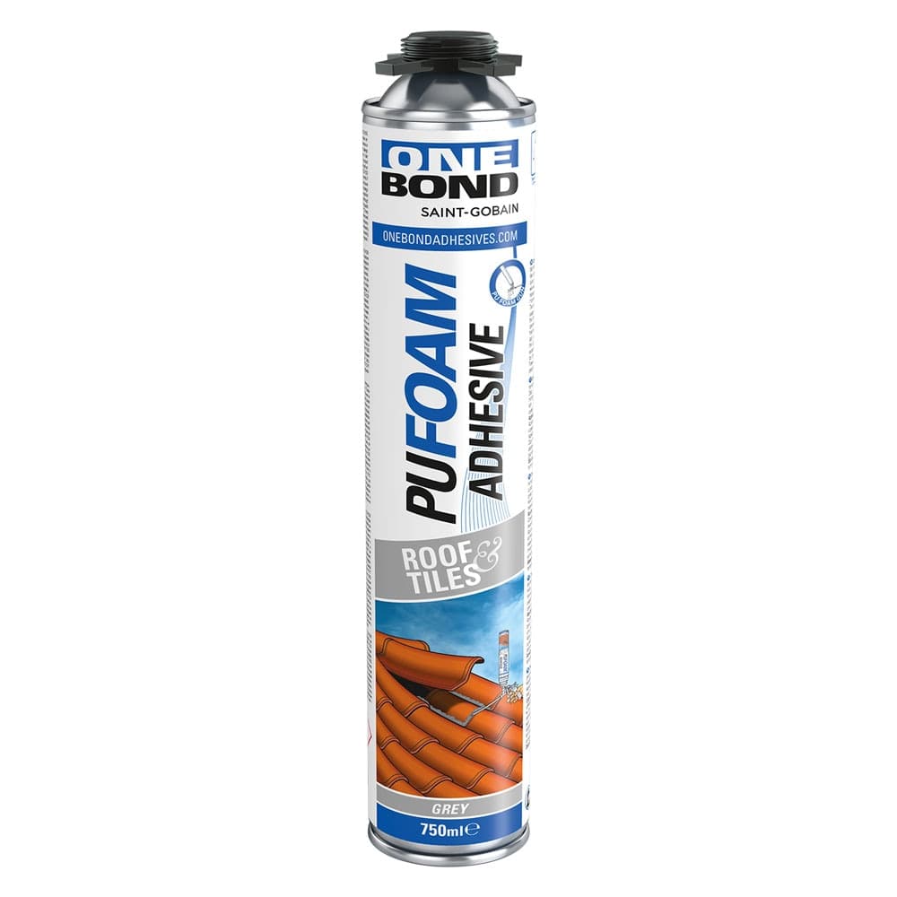 Schiuma Poliuretanica Tegole Coppi per Pistola Onebond Pu 12 Pezzi in Alluminio 750 ml