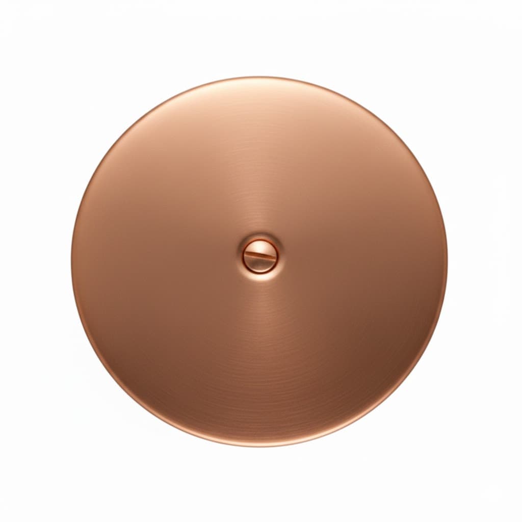 Piastra Pavimento in Ottone Pb Ø 150 Ramata - 3