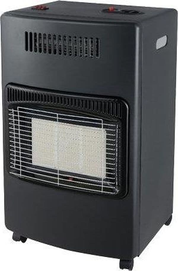 Stufa Gas GPL Infrarossi Mitra Ventilata Nero Watt 4200 cm 42X38 H.cm 72 - 2