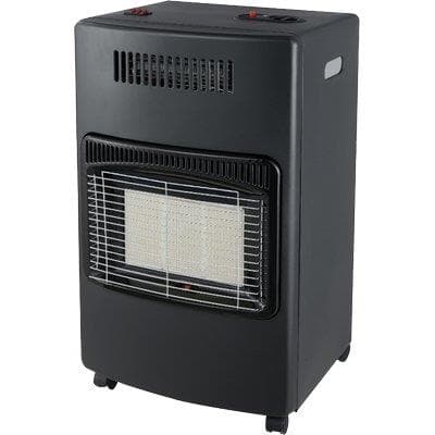 Stufa Gas GPL Infrarossi Mitra Ventilata Nero Watt 4200 cm 42X38 H.cm 72 - 2