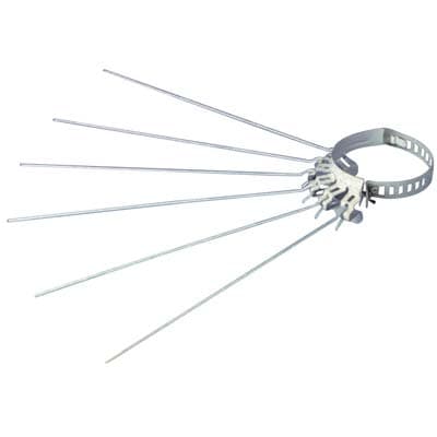 Stendibiancheria a Raggiera Bianco per Tubo 13 8 cm 6 Pezzi - 2