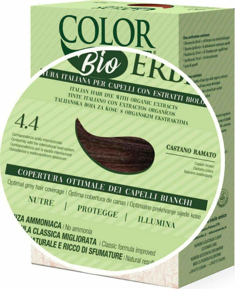Tintura COLOR ERBE Bio Castano Ramato (4.4) - 2