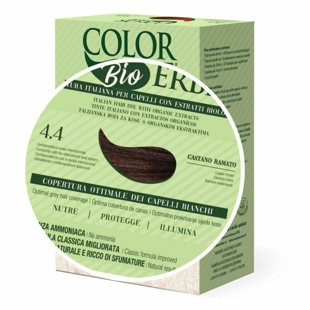 Tintura COLOR ERBE Bio Castano Ramato (4.4) - 2