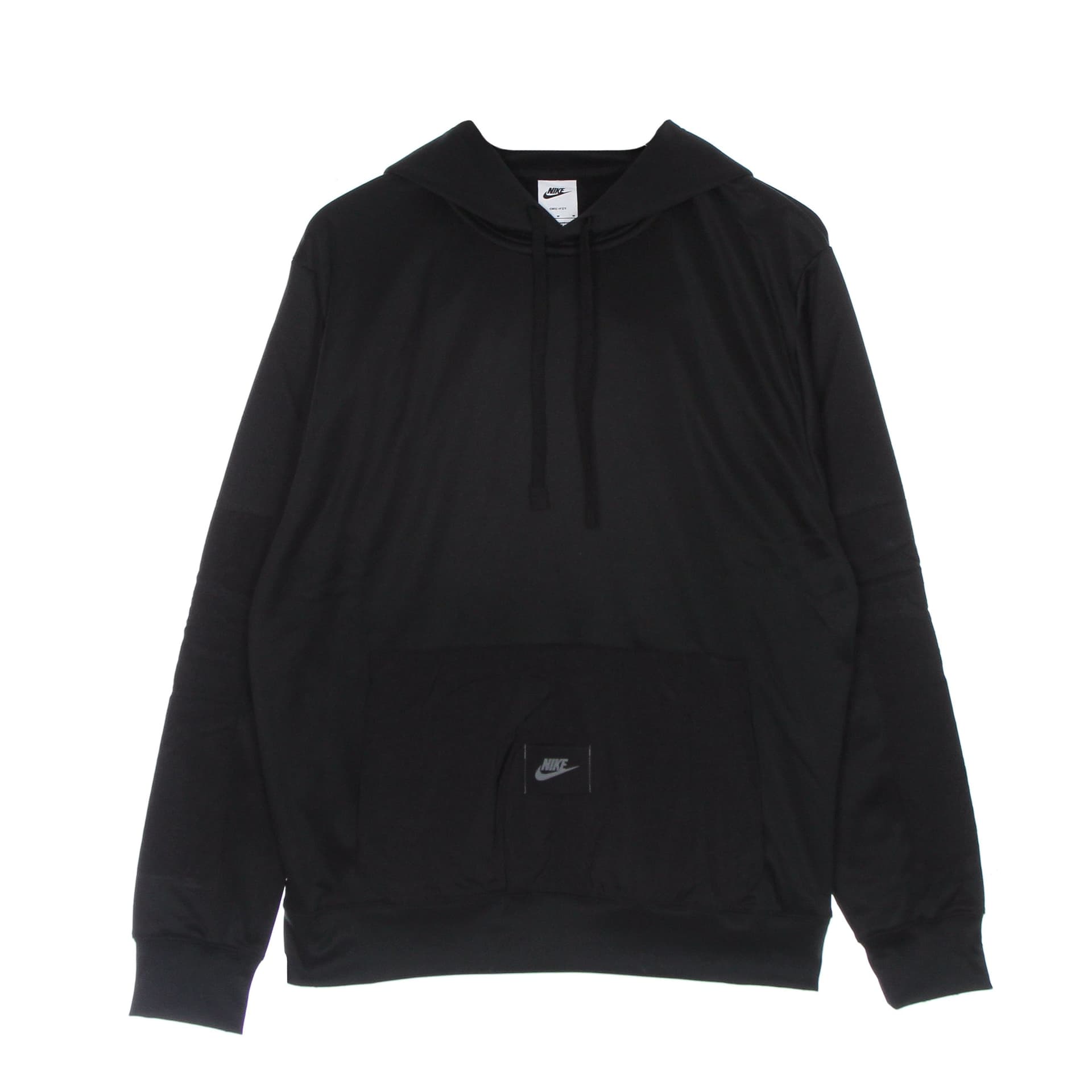 Nike Felpa Cappuccio Uomo Dri Fit Fleece Po Hoodie Black/black/black - 4