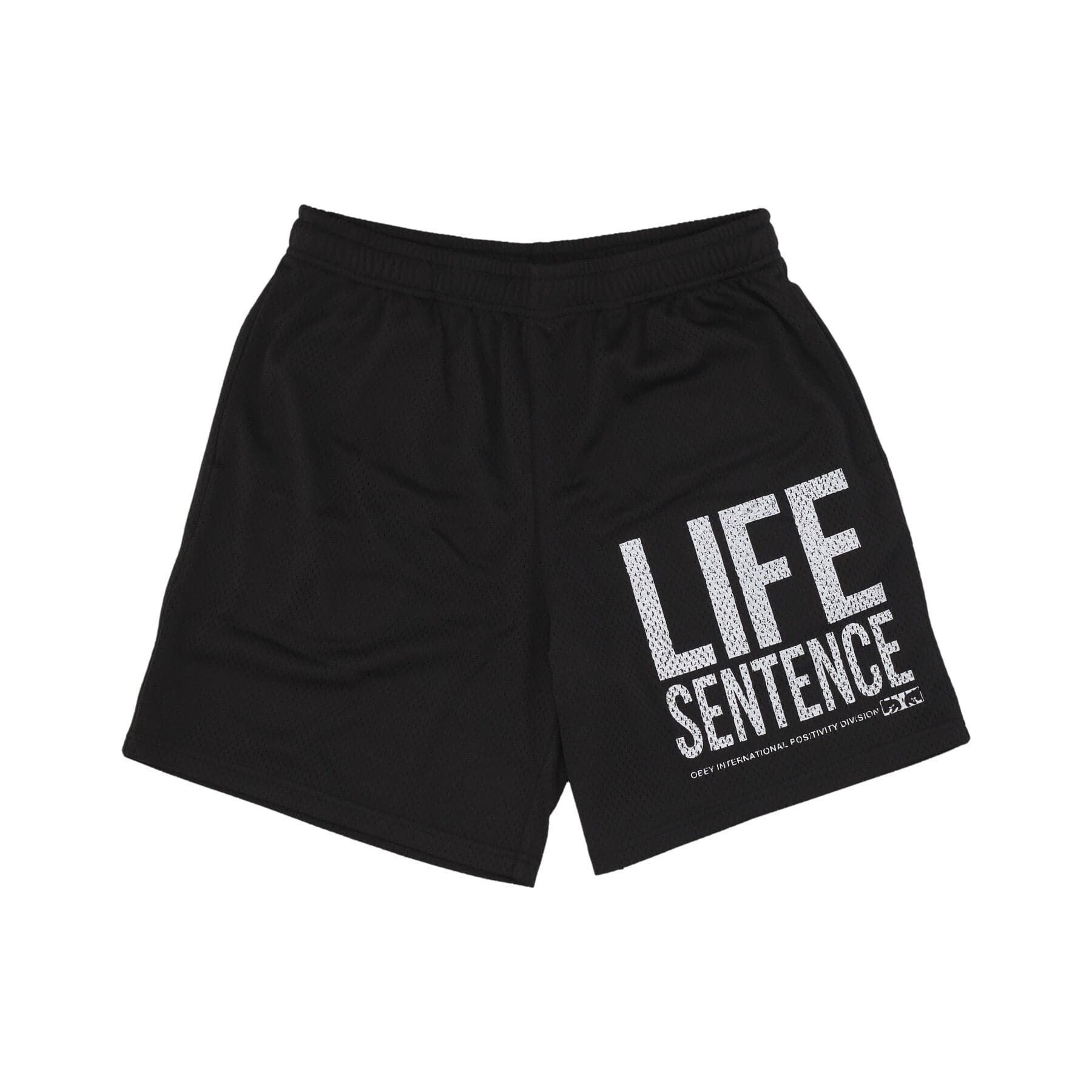 OBEY Pantaloncino Tipo Basket Uomo Bigwig Otium Mesh Short Black - 4