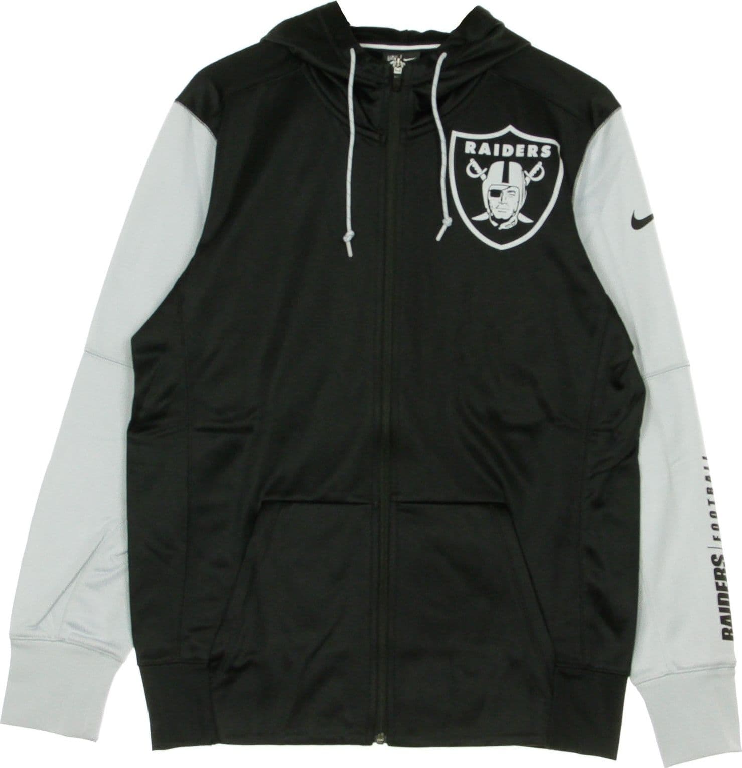 NIKE NFL Giacca Tuta Cappuccio Uomo Nfl Left Chest Mascot Full Zip Therma Hoodie Lasrai Original Team Colors