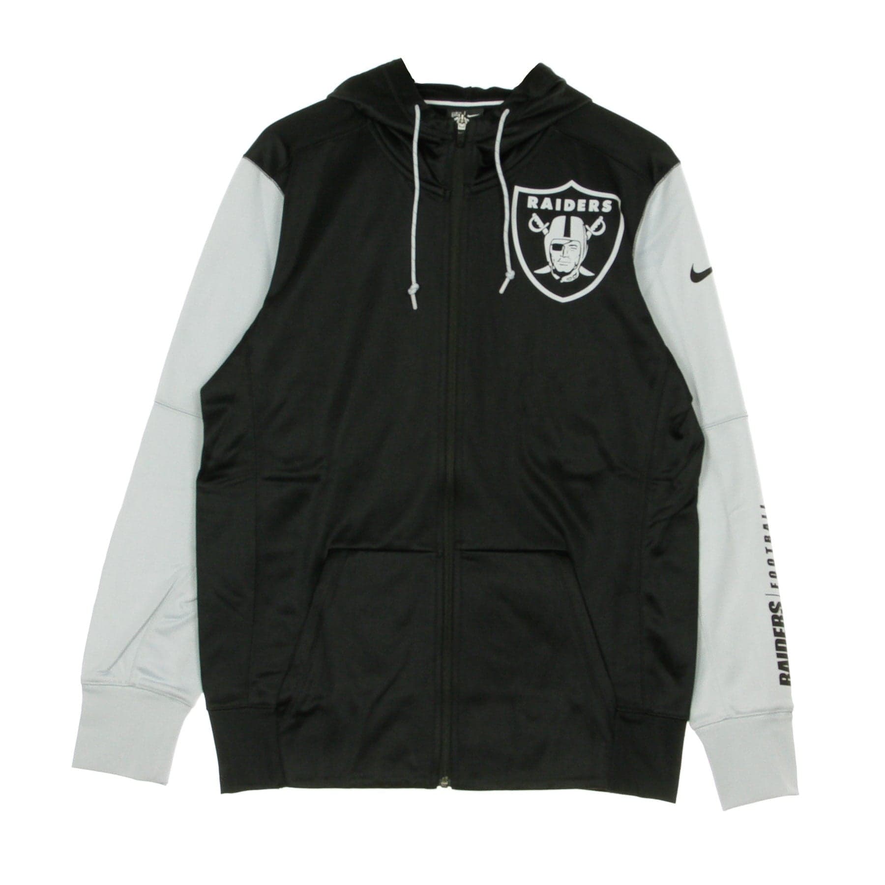 NIKE NFL Giacca Tuta Cappuccio Uomo Nfl Left Chest Mascot Full Zip Therma Hoodie Lasrai Original Team Colors - 5