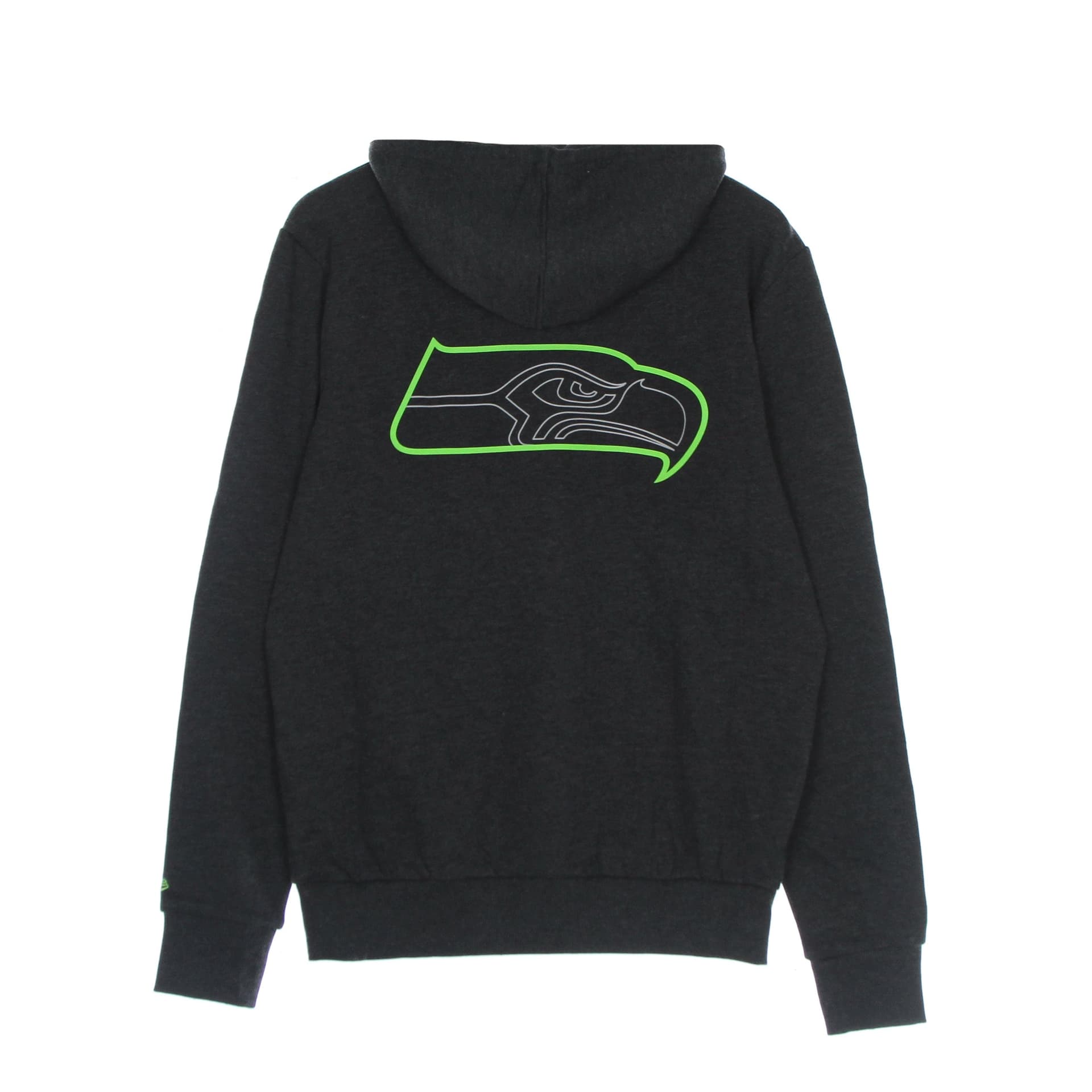NEW ERA Felpa Cappuccio Uomo Nfl Outline Logo Po Hoodie Seasea Black/original Team Colors - 6