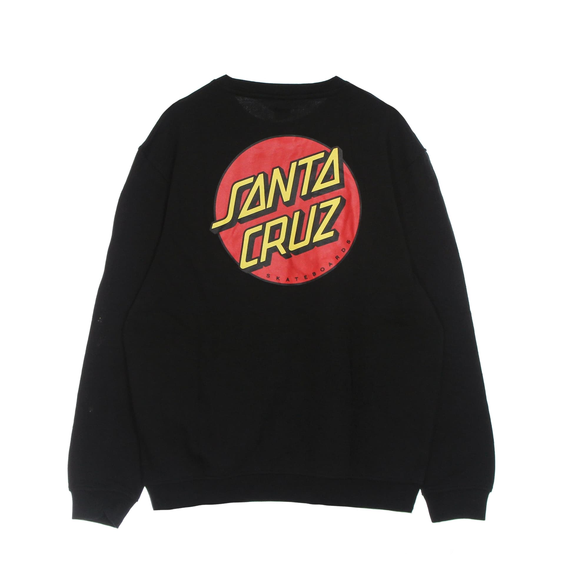 SANTA CRUZ Felpa Girocollo Uomo Classic Dot Chest Crew Black - 4