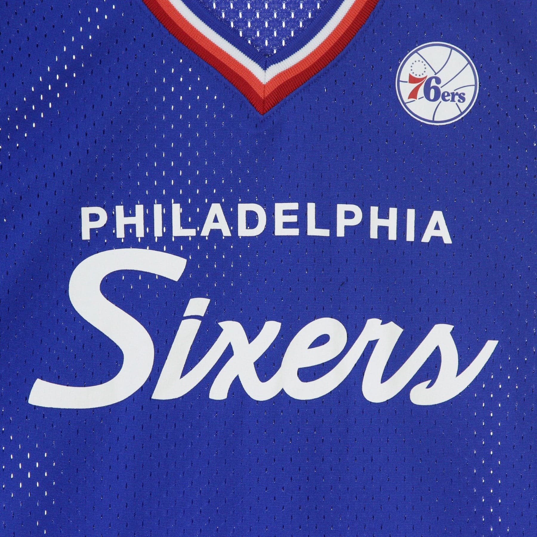 MITCHELL &amp; NESS Casacca Uomo Nba Special Script Mesh V-neck Phi76e Original Team Colors - 3