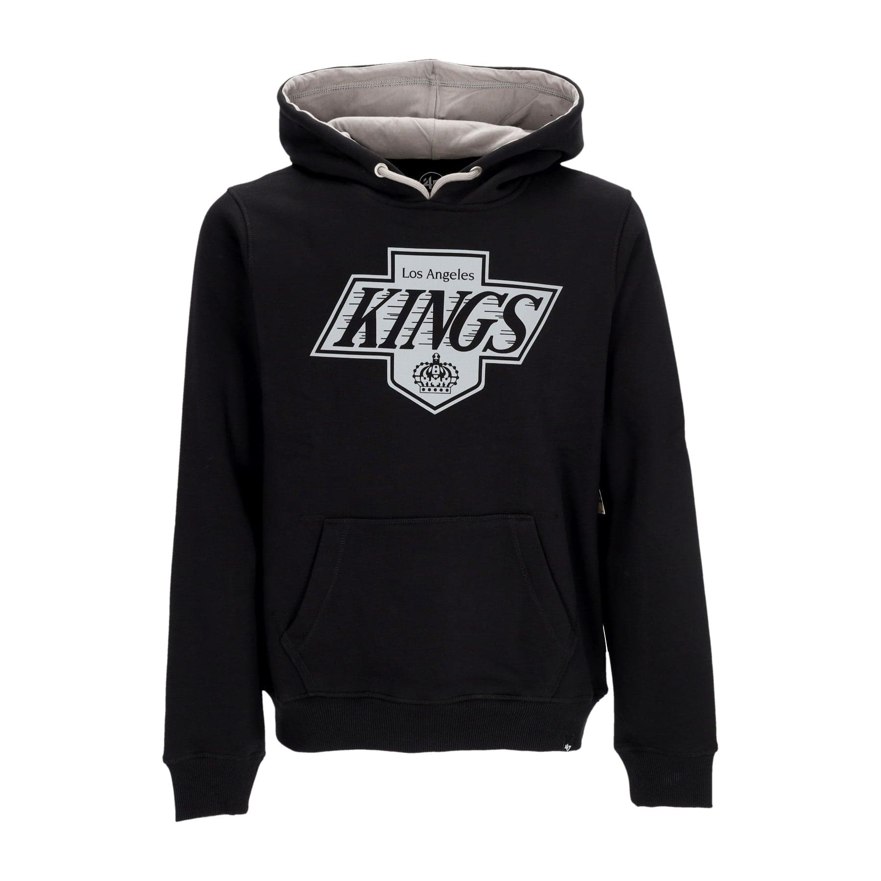 47 BRAND Felpa Cappuccio Uomo Nhl Ballpark Hoodie Loskin Jet Black - 2