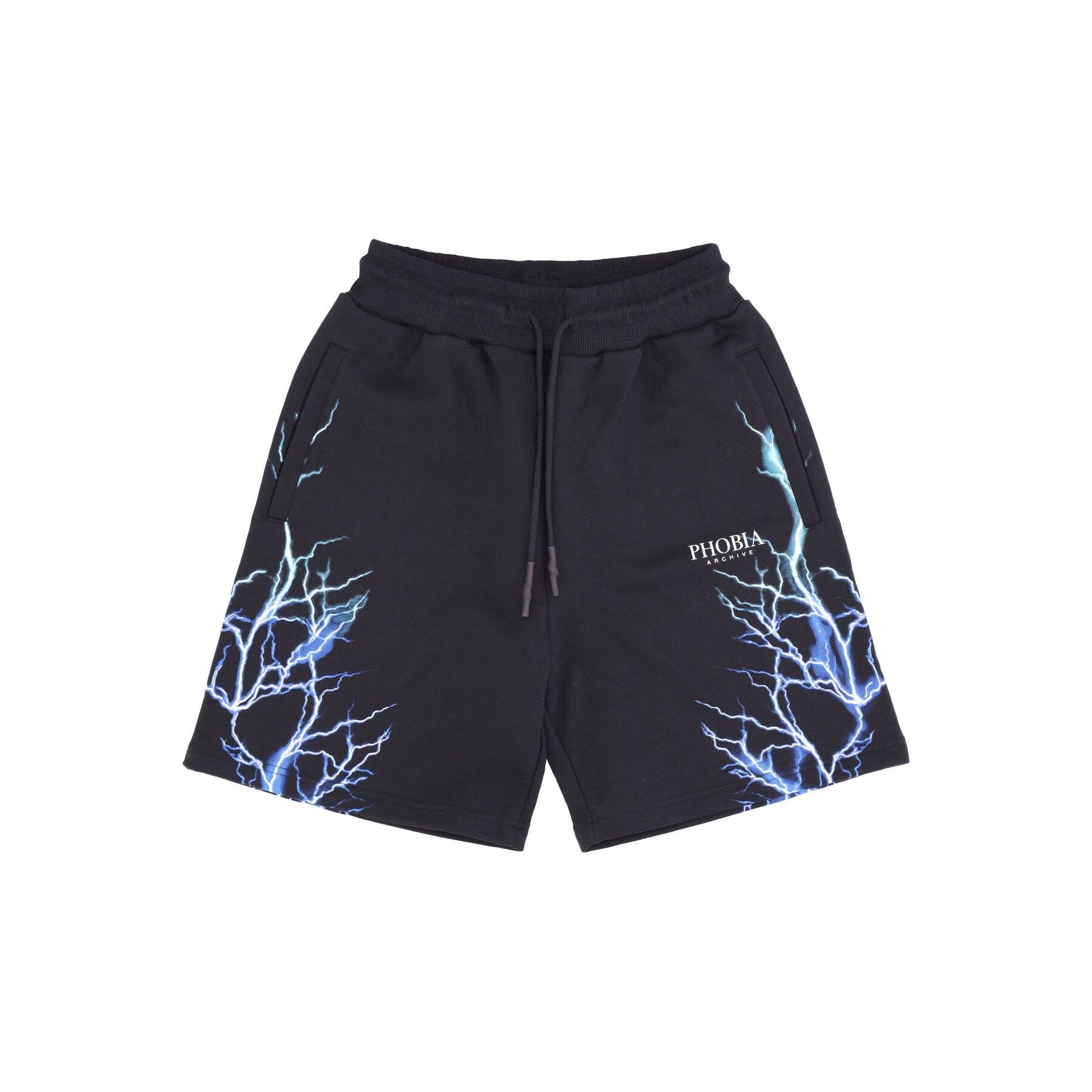 PHOBIA Pantalone Corto Tuta Uomo Lightning Shorts Black/blue/lightblue - 3