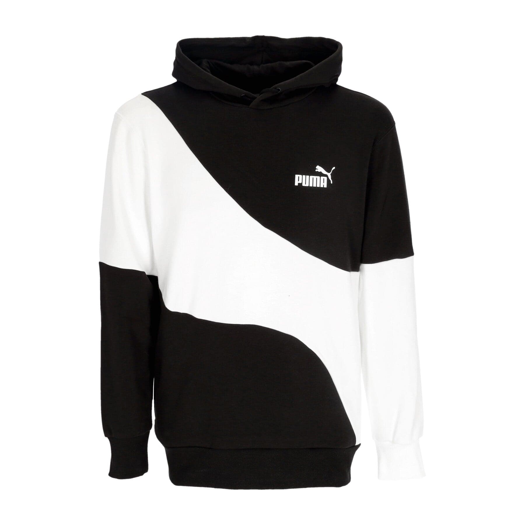 PUMA Felpa Leggera Cappuccio Donna Power Cat Hoodie Black - 3