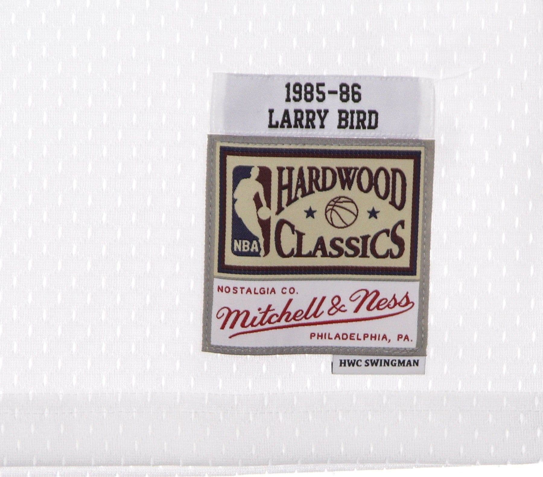 MITCHELL &amp; NESS Canotta Basket Uomo Nba Swingman Jersey Hardwood Classics No 33 Larry Bird 1985-86 Boscel Home Original Team Colors - 6