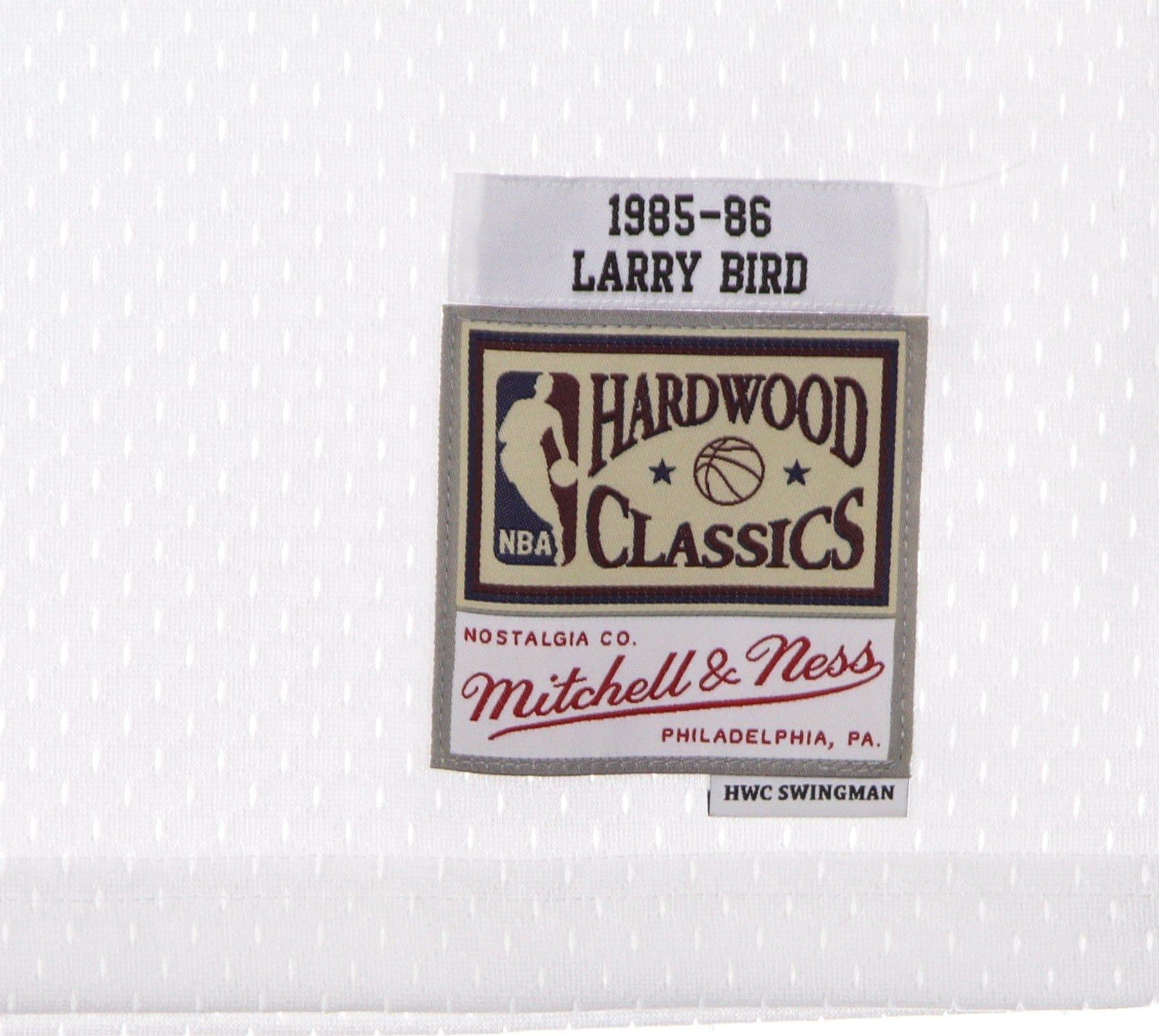 MITCHELL &amp; NESS Canotta Basket Uomo Nba Swingman Jersey Hardwood Classics No 33 Larry Bird 1985-86 Boscel Home Original Team Colors - 6
