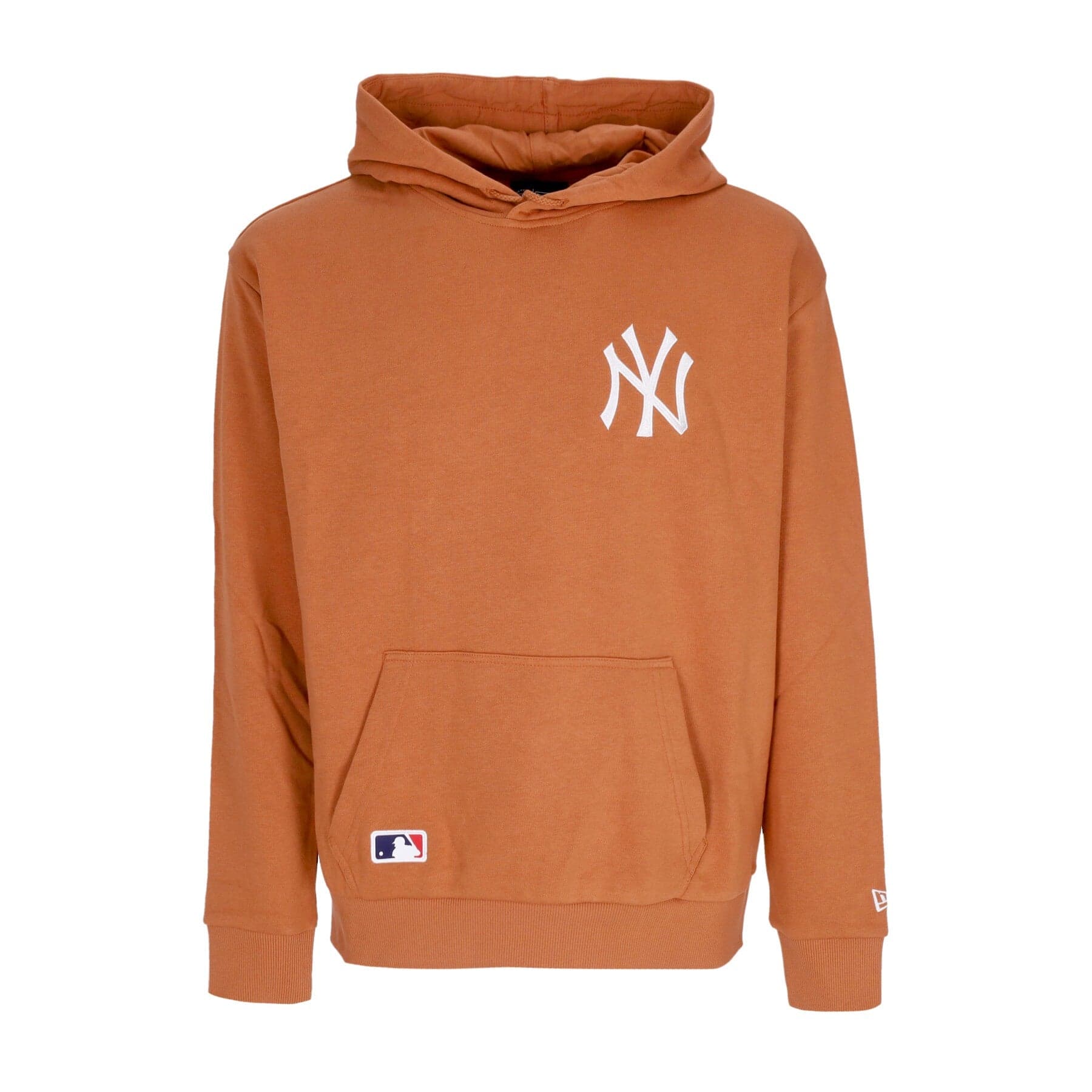 NEW ERA Felpa Leggera Cappuccio Uomo Mlb League Essentials Os Hoodie Neyyan Spring Toffee/white - 3