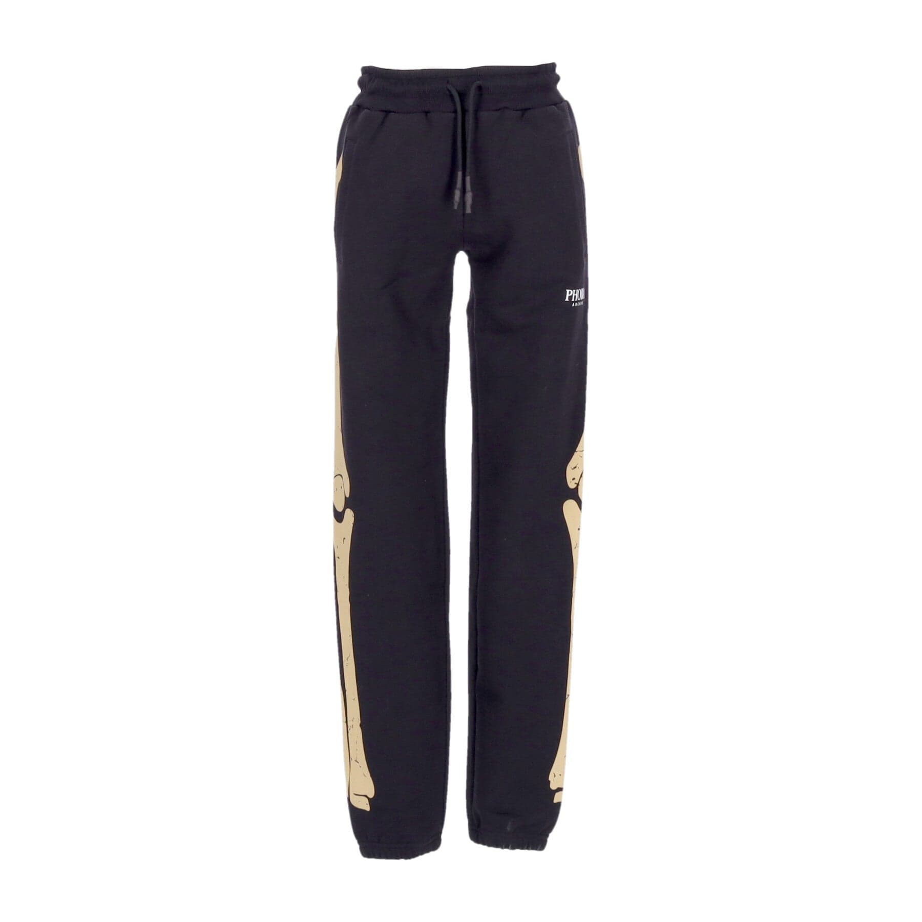PHOBIA Pantalone Tuta Leggero Uomo Skeleton Print Pants Black/beige - 5