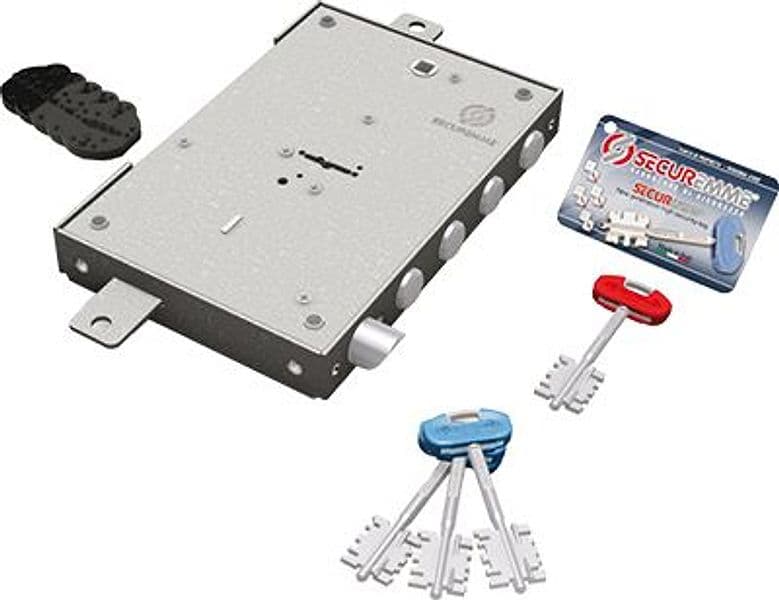 Serratura Metallo Applicare 2401 Securemme Dm M4 Tripl con Scr Ip.mm 28 - 2