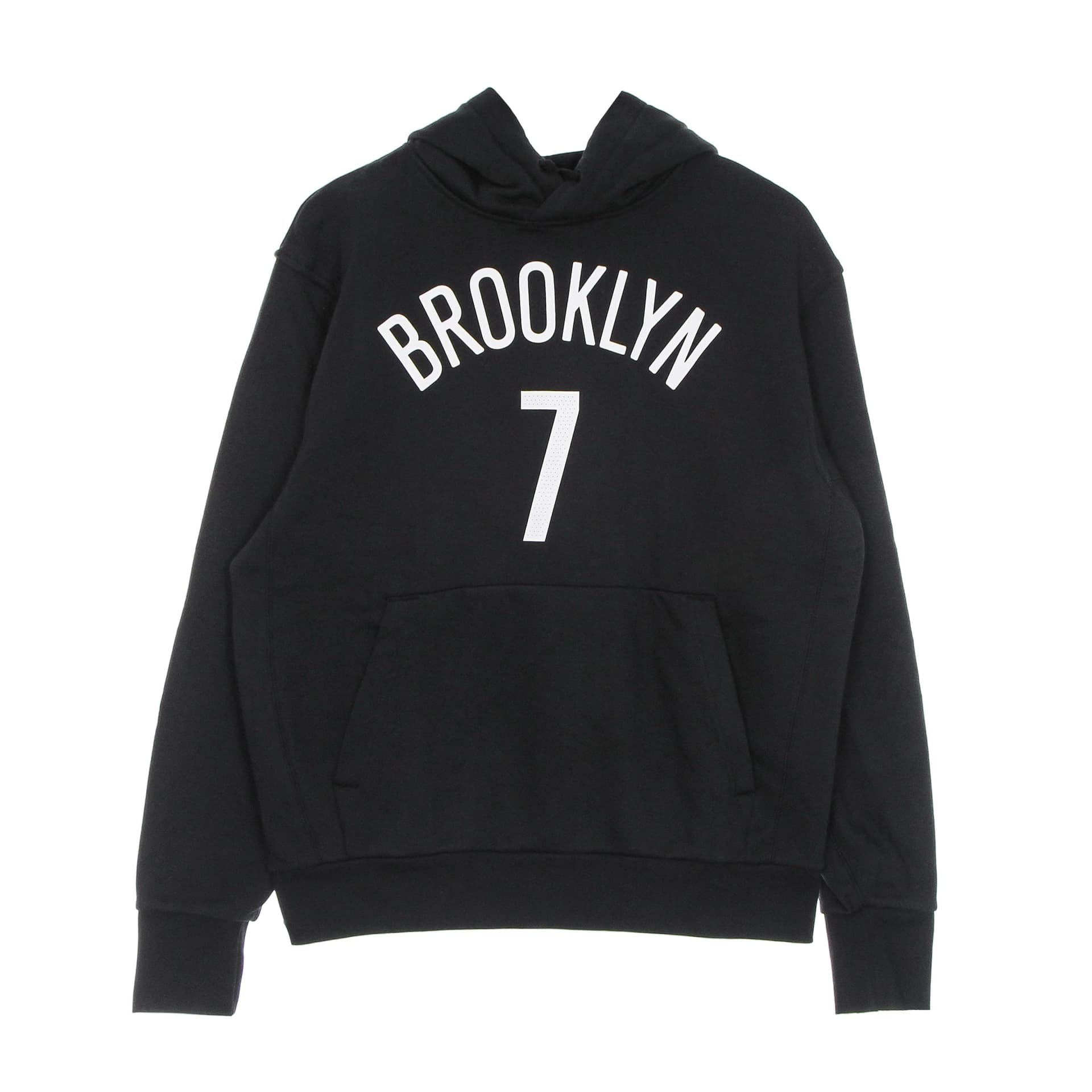 NIKE NBA Felpa Cappuccio Uomo Nba Po Fleece Essential No 7 Kevin Durant Bronet Black - 4
