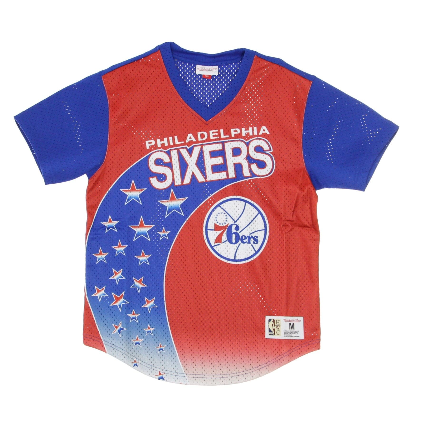 MITCHELL &amp; NESS Casacca Uomo Nba Game Winning Shot Mesh V-neck Phi76e Original Team Colors - 5