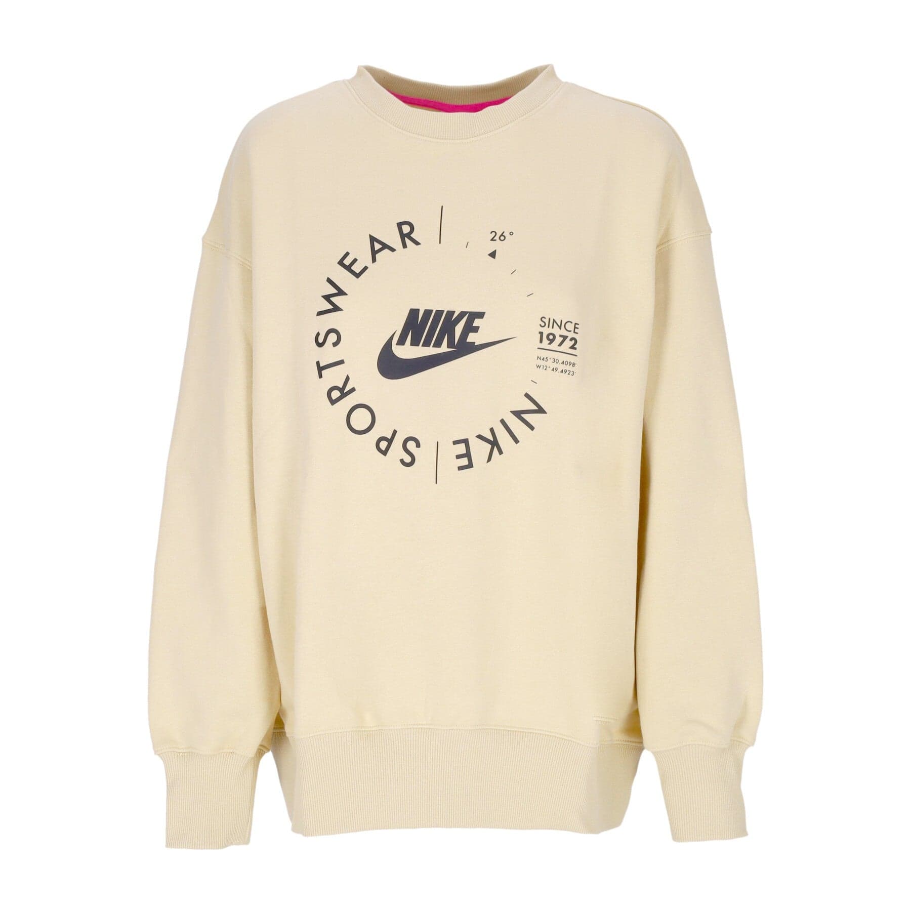 Nike Felpa Girocollo Donna Sportswear Fleece Oversized Utility Crewneck Team Gold - 3