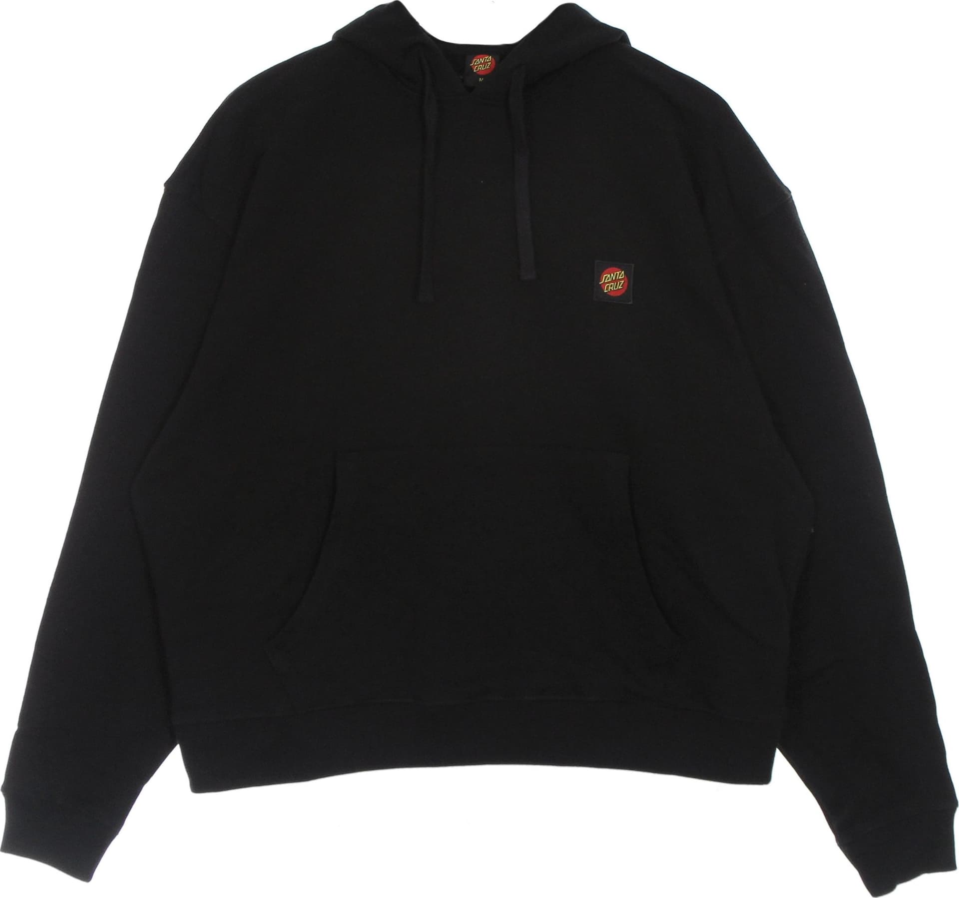 SANTA CRUZ Felpa Leggera Cappuccio Uomo Classic Label Hood Black