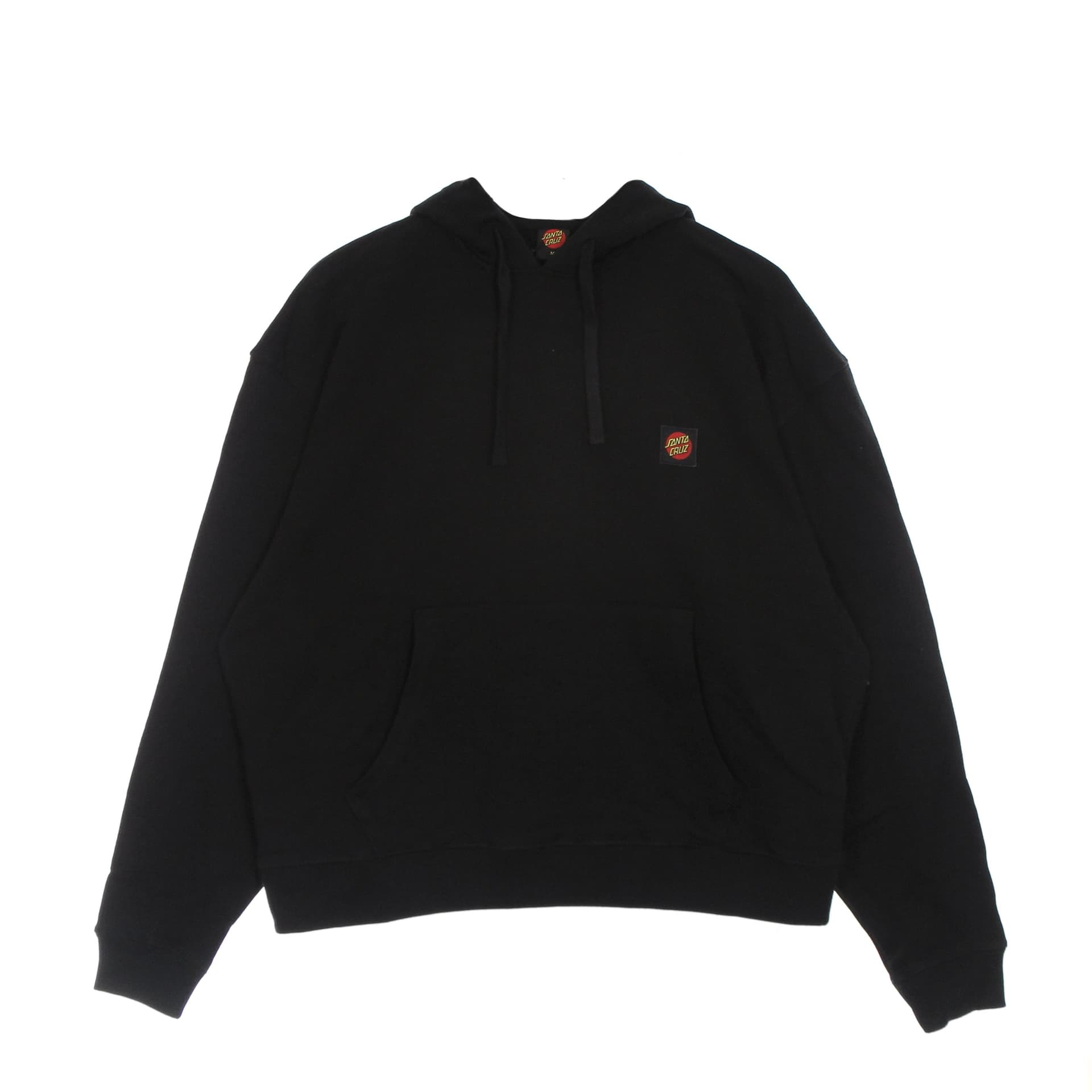 SANTA CRUZ Felpa Leggera Cappuccio Uomo Classic Label Hood Black - 4