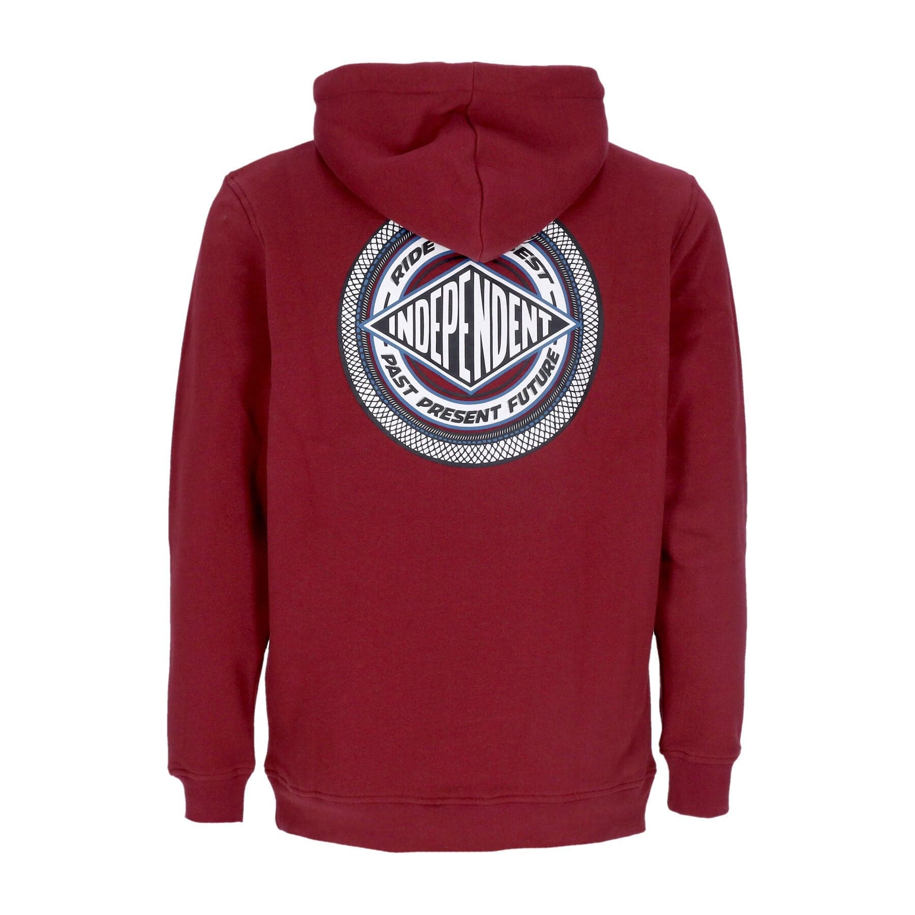 INDEPENDENT Felpa Cappuccio Uomo Eternal Hoodie Maroon - 4