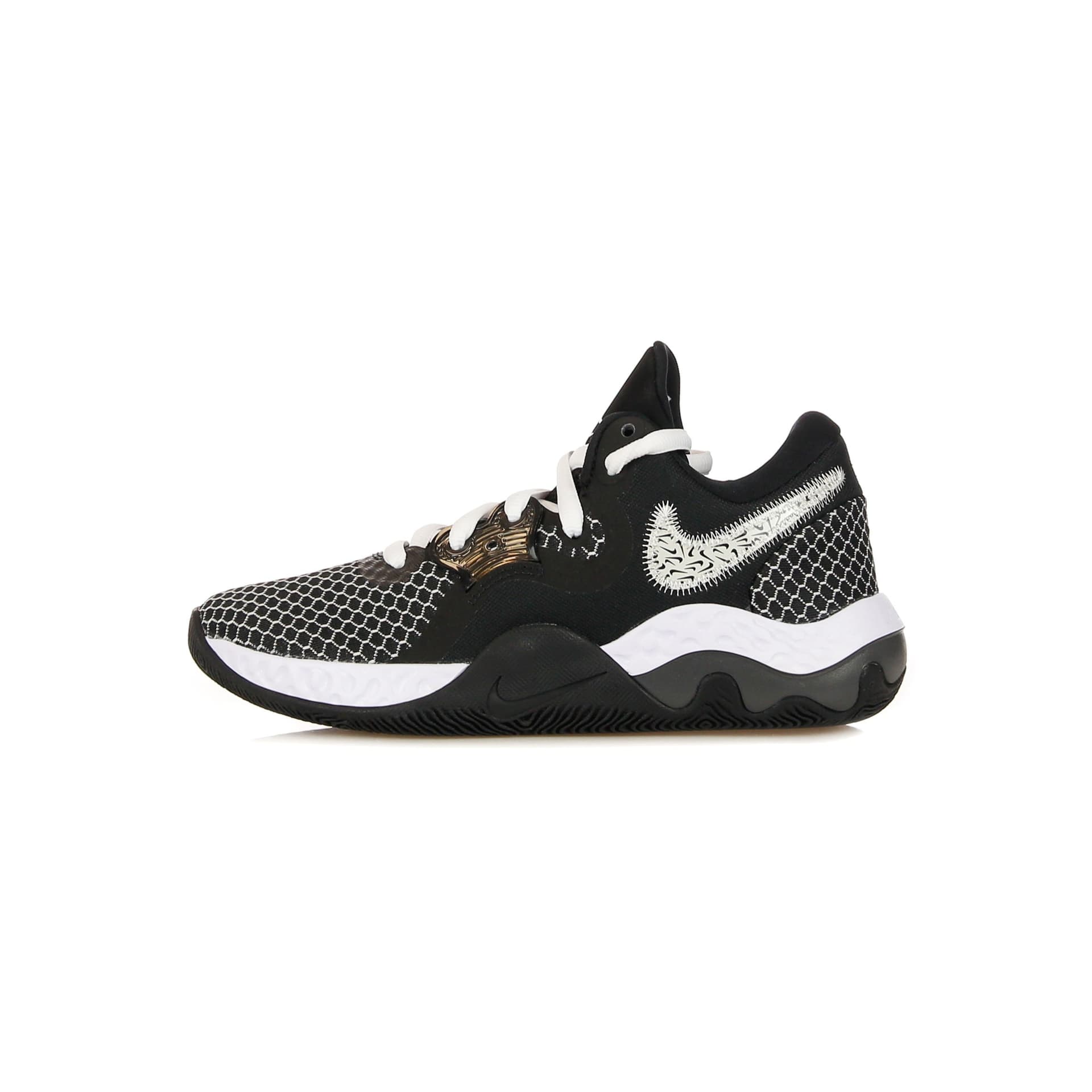 NIKE NBA Scarpa Bassa Uomo Renew Elevate Ii Black/white/anthracite - 13