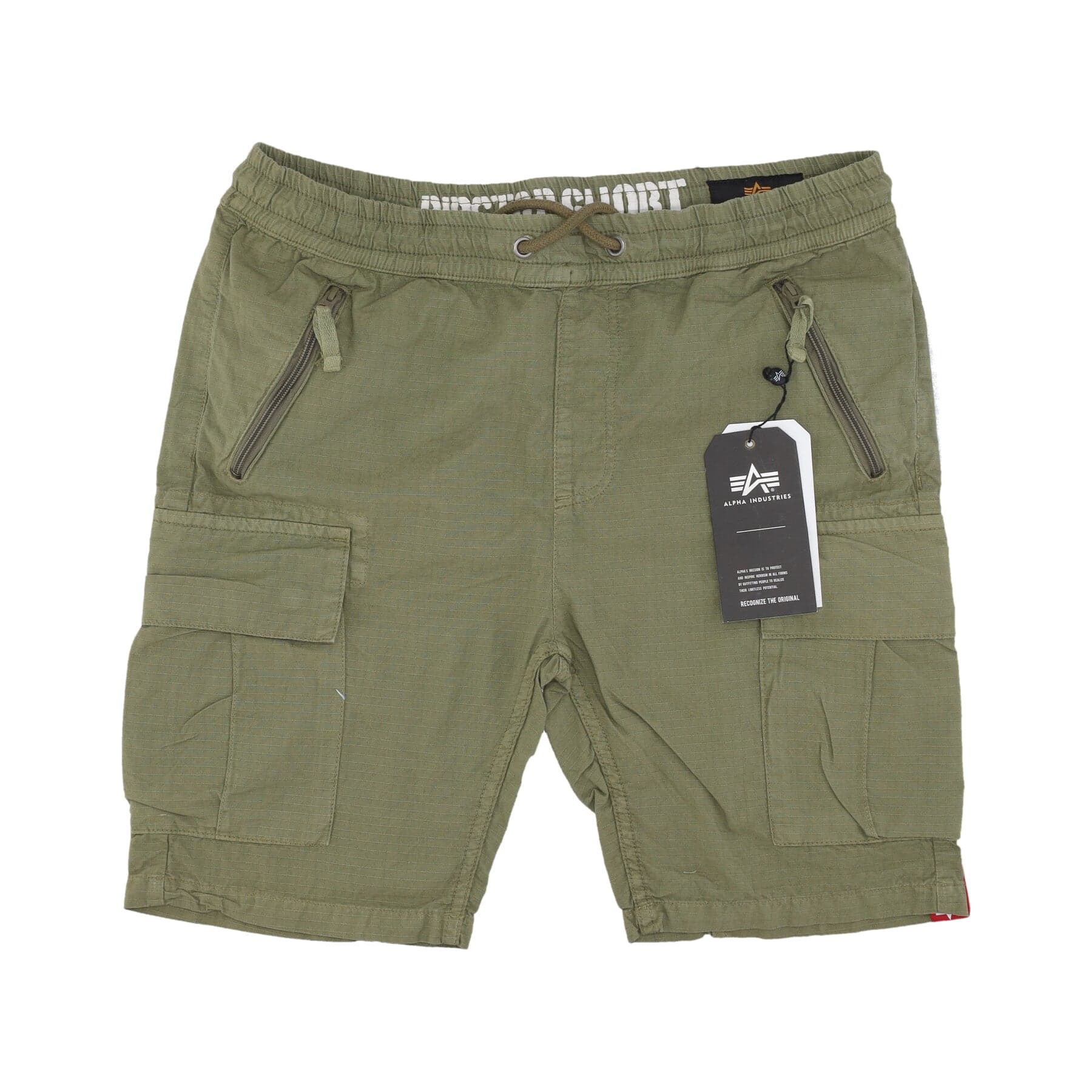ALPHA INDUSTRIES Pantalone Corto Uomo Ripstop Jogger Short Olive - 4
