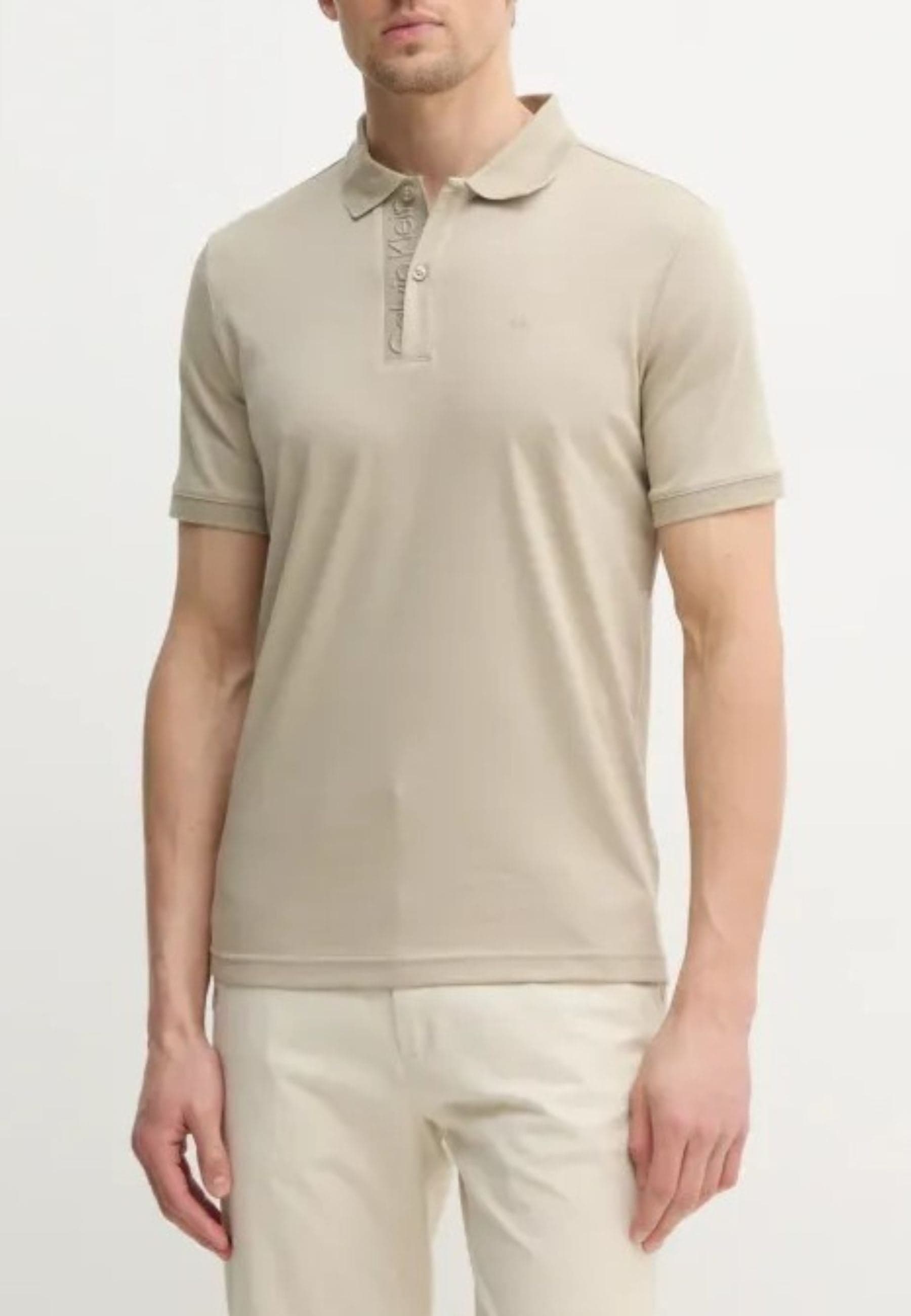 calvin klein  POLO LIQUID TOUCH TEXTURE COLLAR POLO - 5