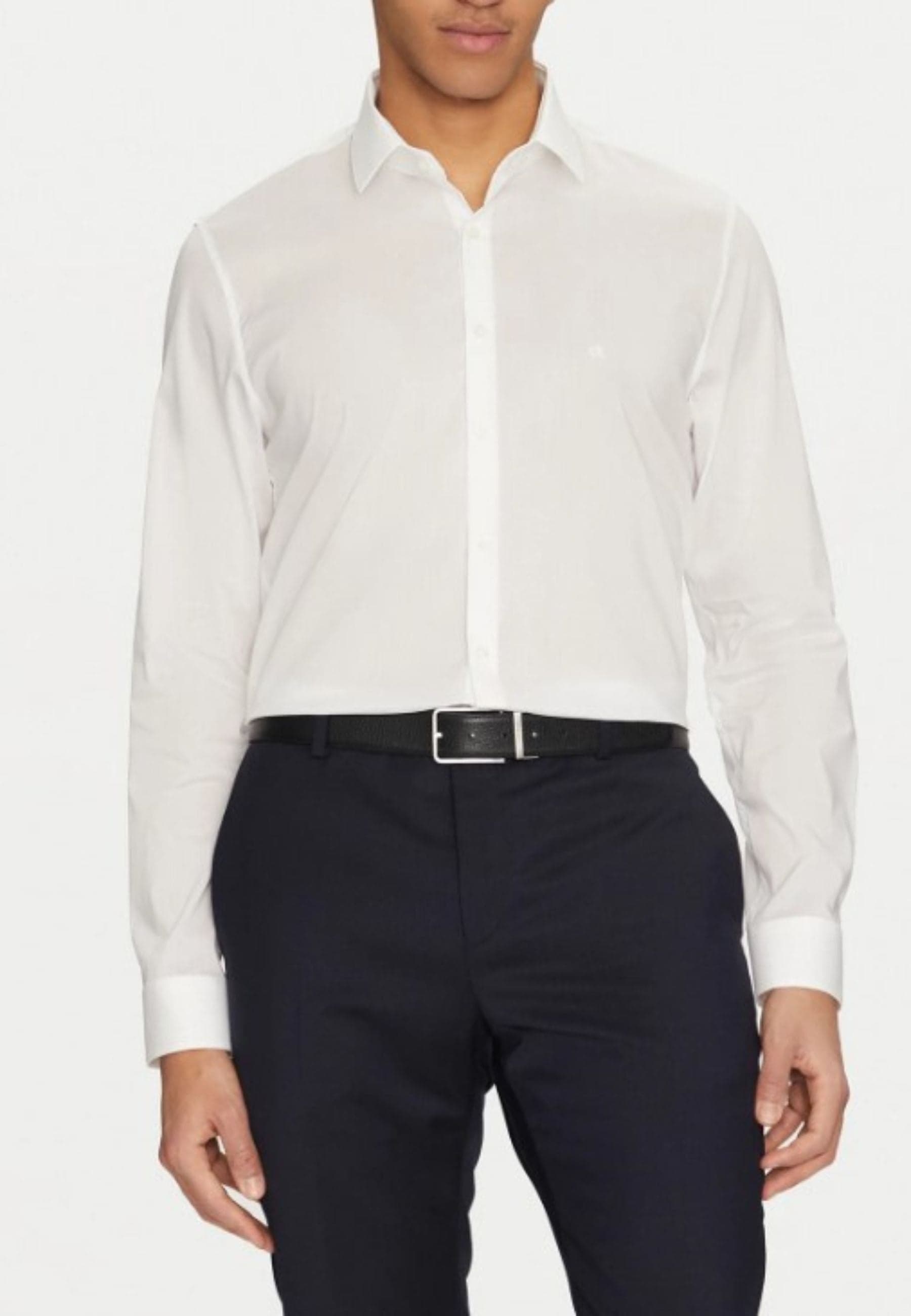 calvin klein  CAMICIA LYOCELL SOLID SLIM S - 4