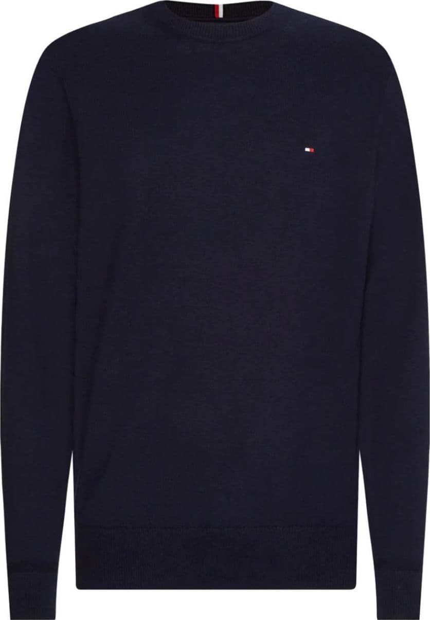 Tommy Hilfiger  - Paricollo Th Monogram In Cotone In Cotone E Cashmere MW0MW28046 DW5 BLU - 4