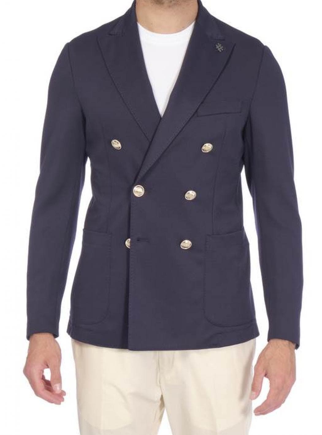 ALESSANDRO DELL ACQUA Alessandro Dell Acqua - Doppio Petto; Jersey Nido D'ape Bottone Metallo AD2237JM/G0305EJ 50 - 5