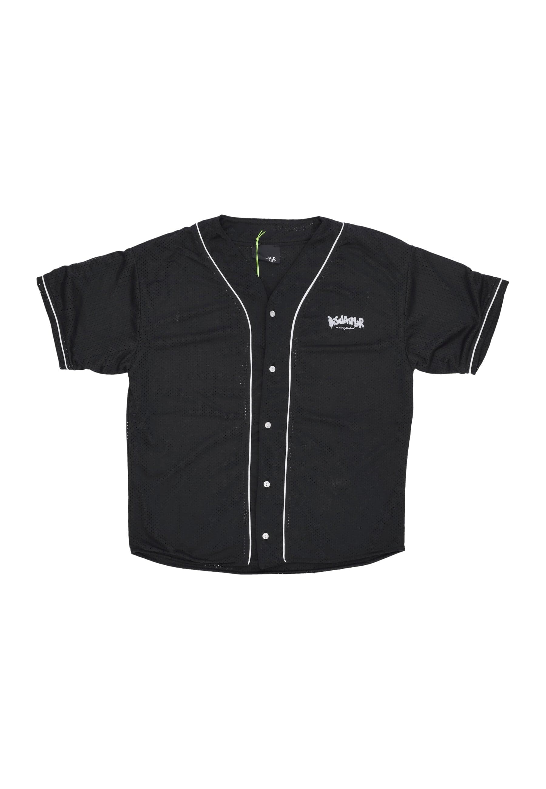 DISCLAIMER Camicia Manica Corta Uomo Logo Jacket Black - 3