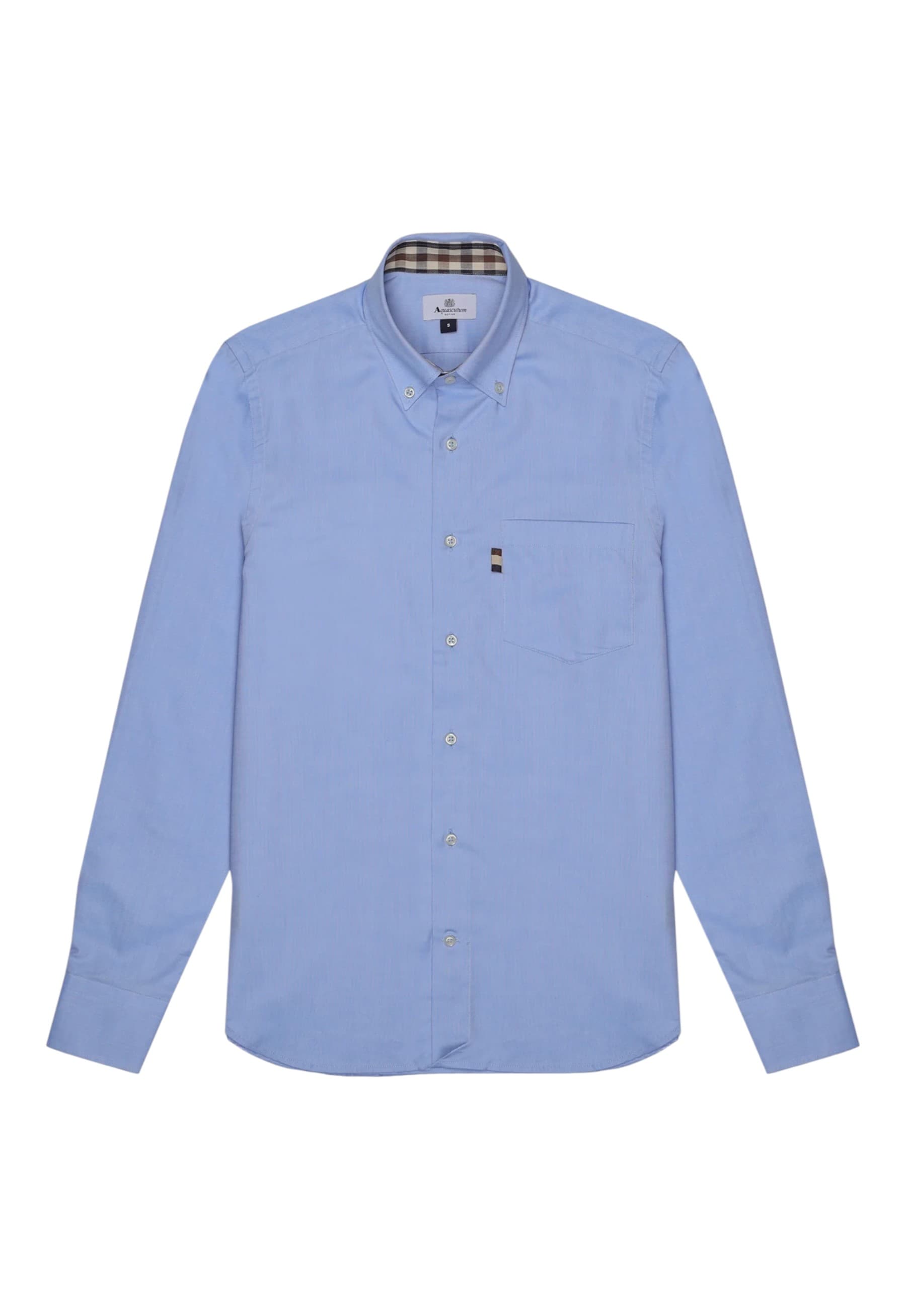 AQUASCUTUM Camicia Uomo Aquascutum A005 SH001 08 L.BLU - 6