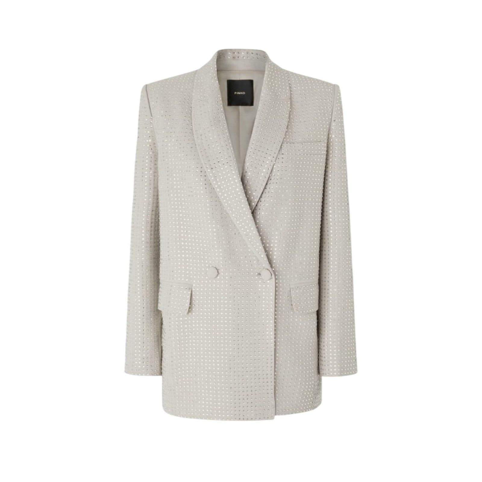 Pinko giacche donna pinko - deledda giacca tinto filo full - grigio - 3