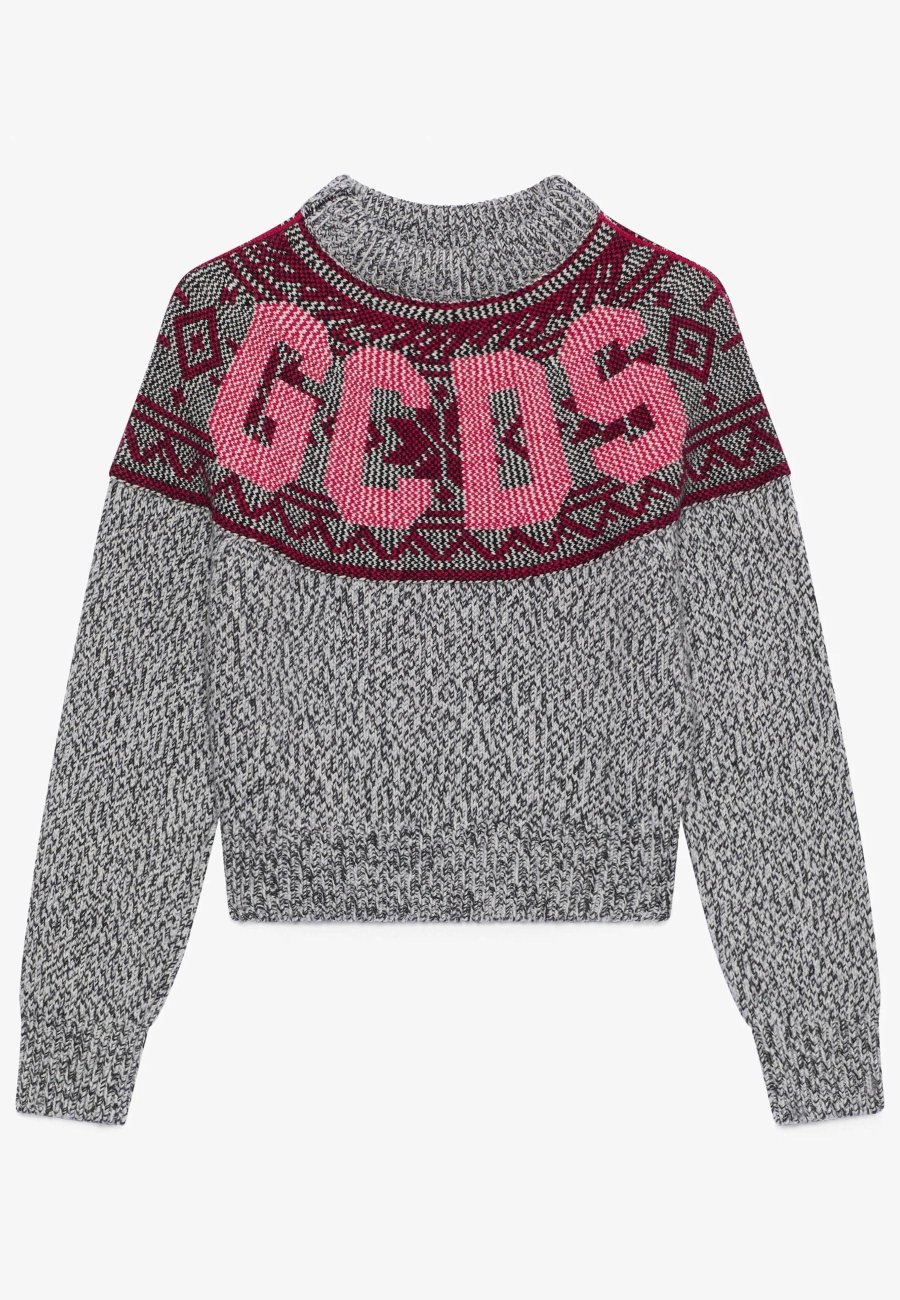 GCDS  MAGLIONE SNOW SWEATER - 5
