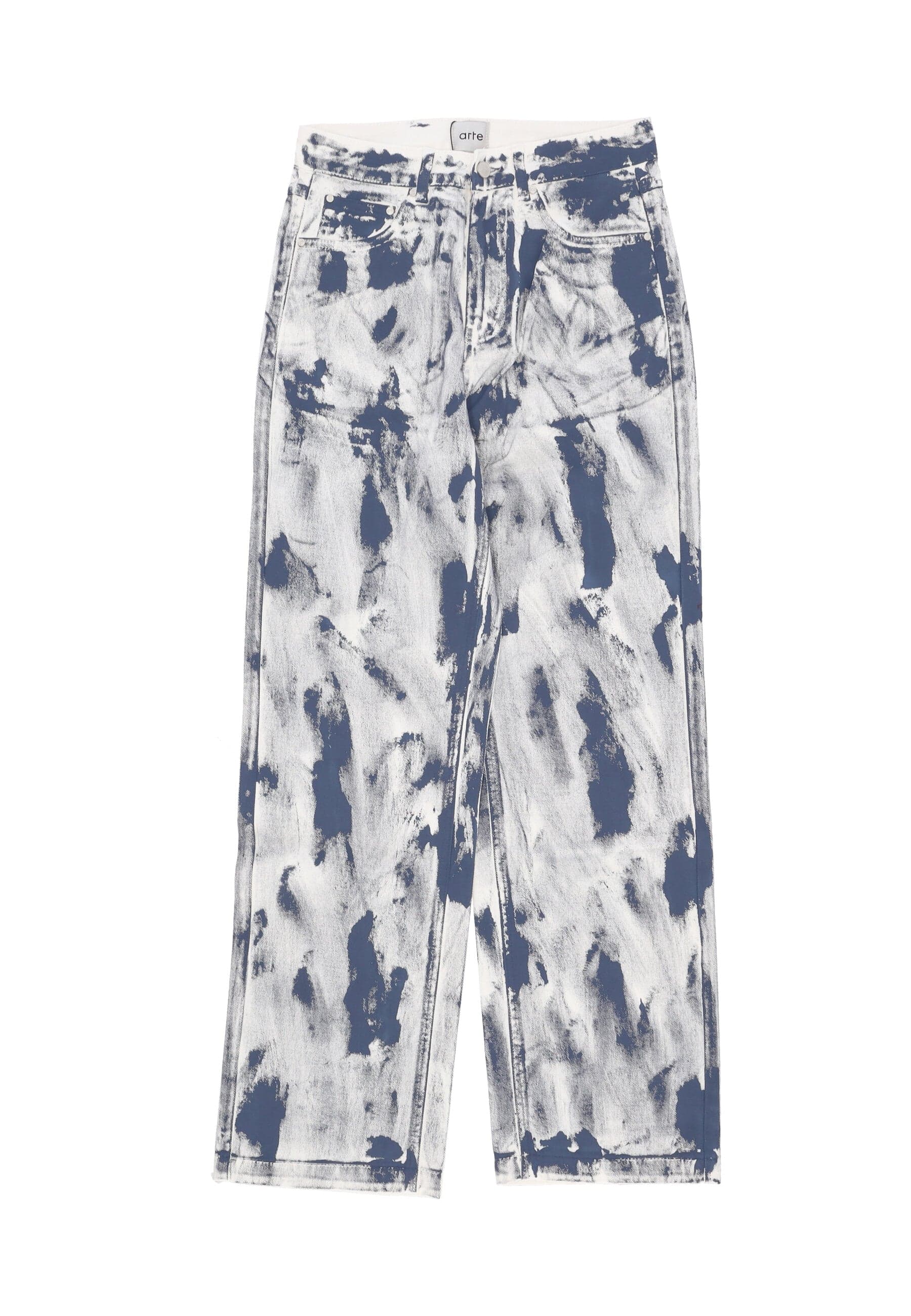 ARTE Jeans Uomo Paint Pants White - 4