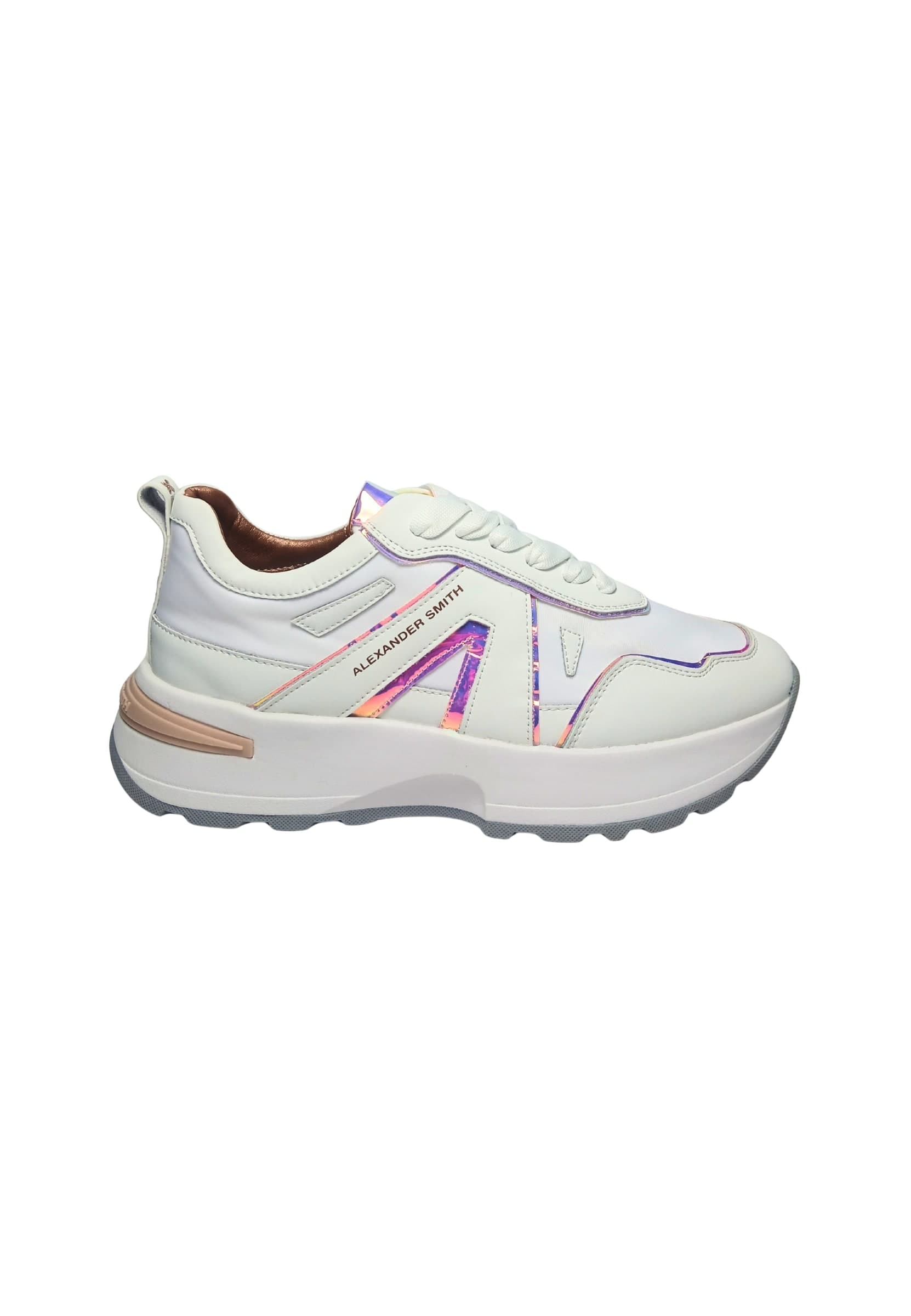 ALEXANDER SMITH Scarpe Donna Alexander Smith Liverpool Woman White Iride Azure