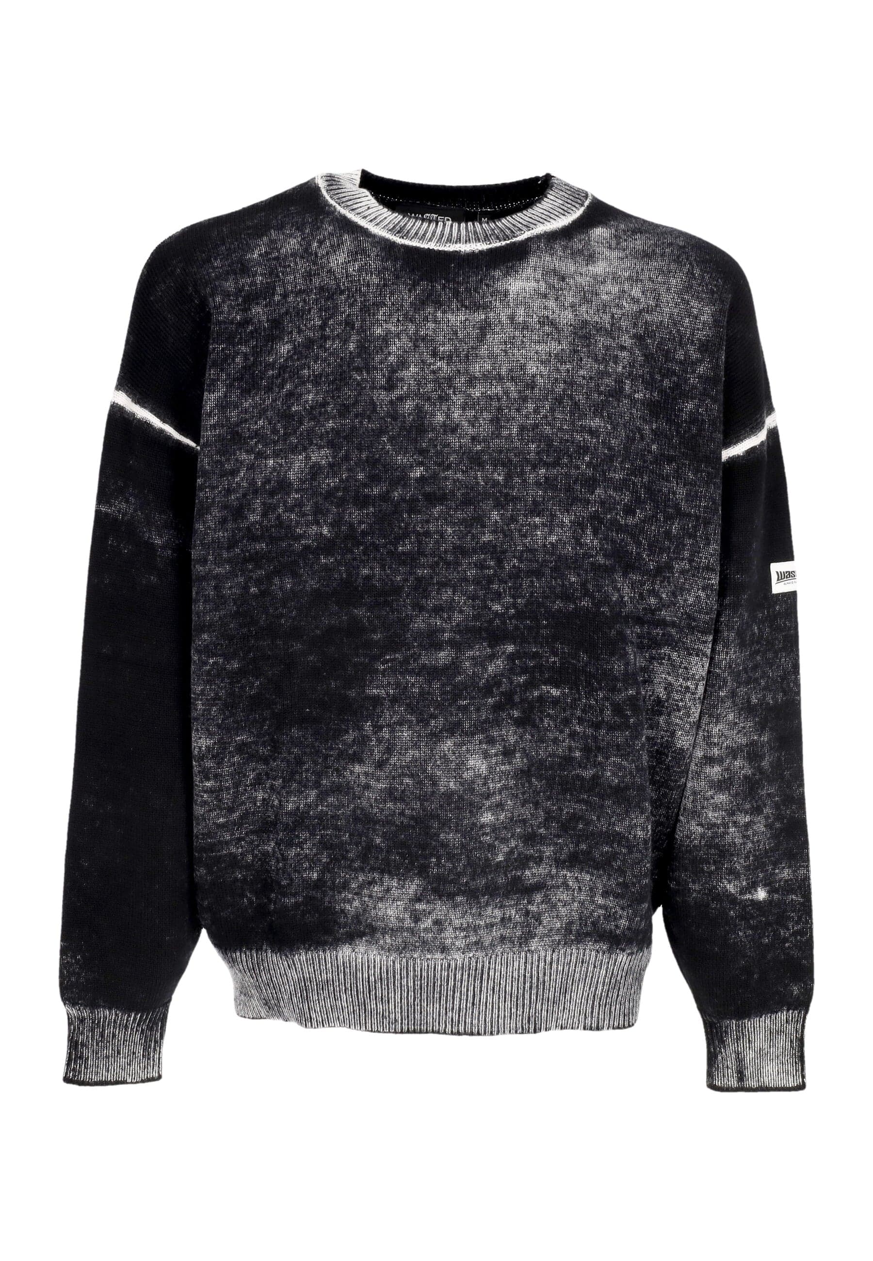 WASTED PARIS Maglione Uomo Ashes Sweater Faded Black - 4