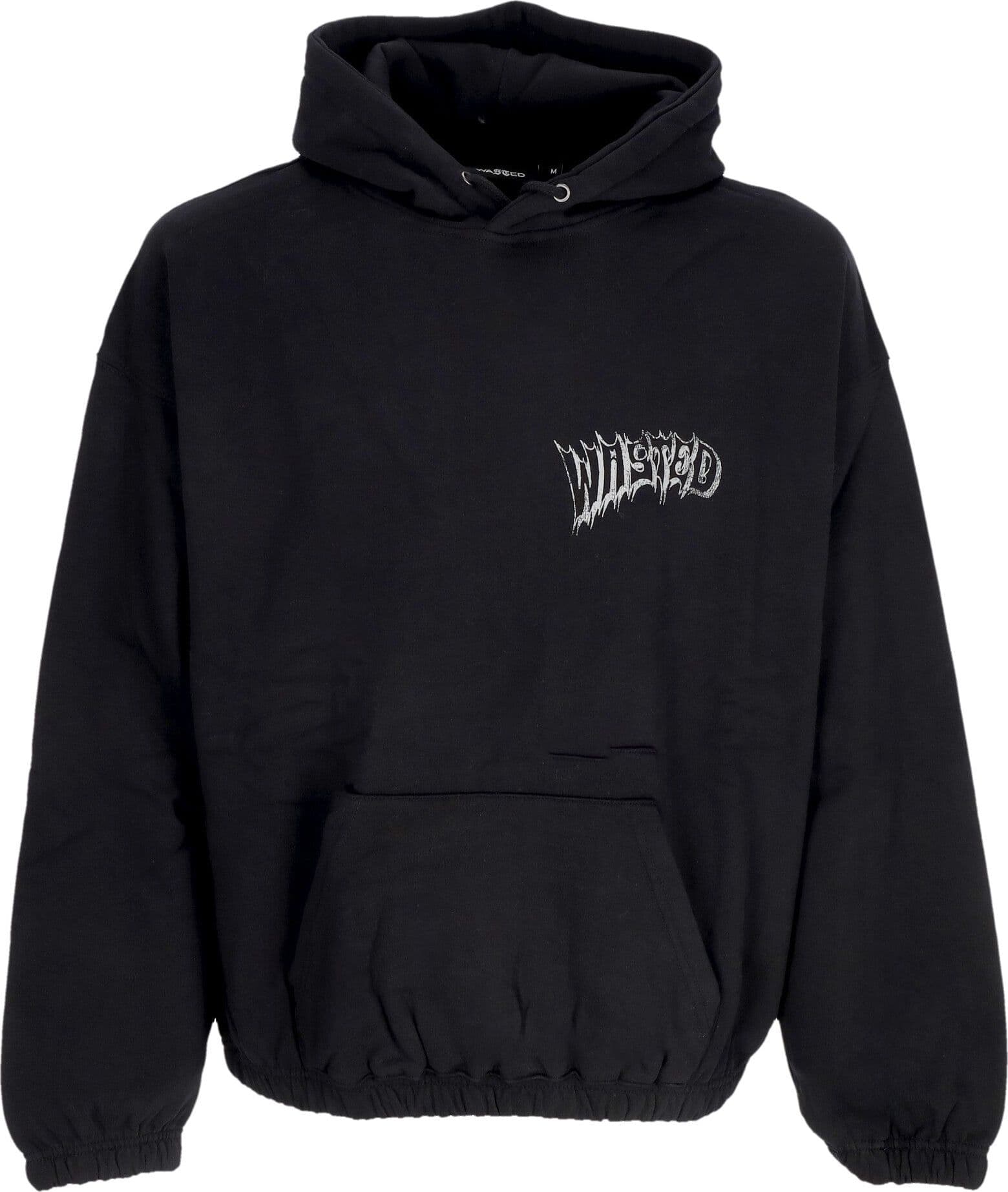 WASTED PARIS Felpa Cappuccio Uomo Harvest Boxy Hoodie Black