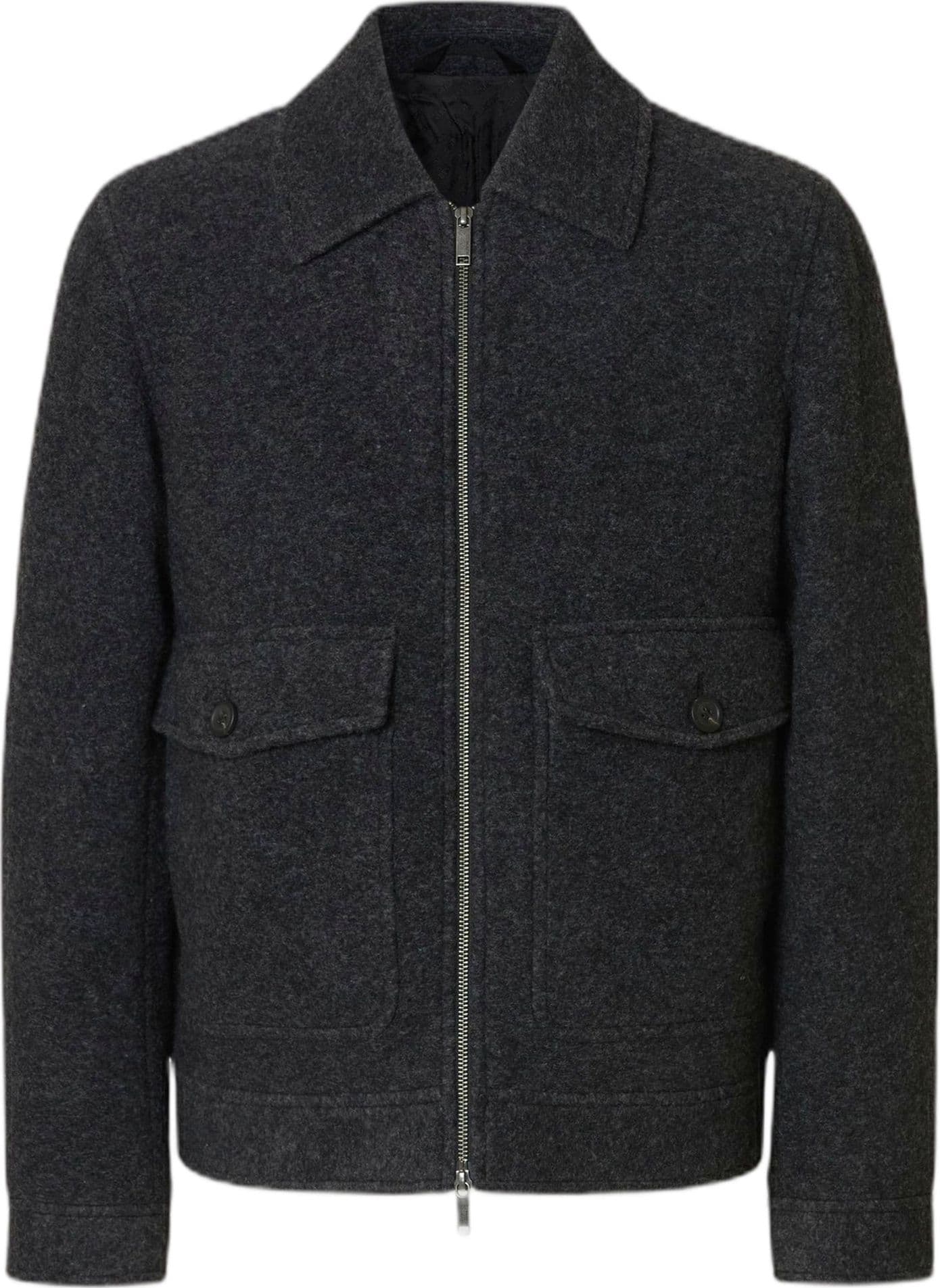 SELECTED giacca in lana selected home jakob wool blend jacket - grey melange - 6