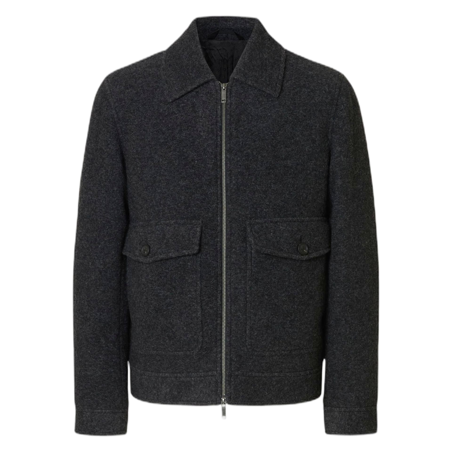 SELECTED giacca in lana selected home jakob wool blend jacket - grey melange - 6