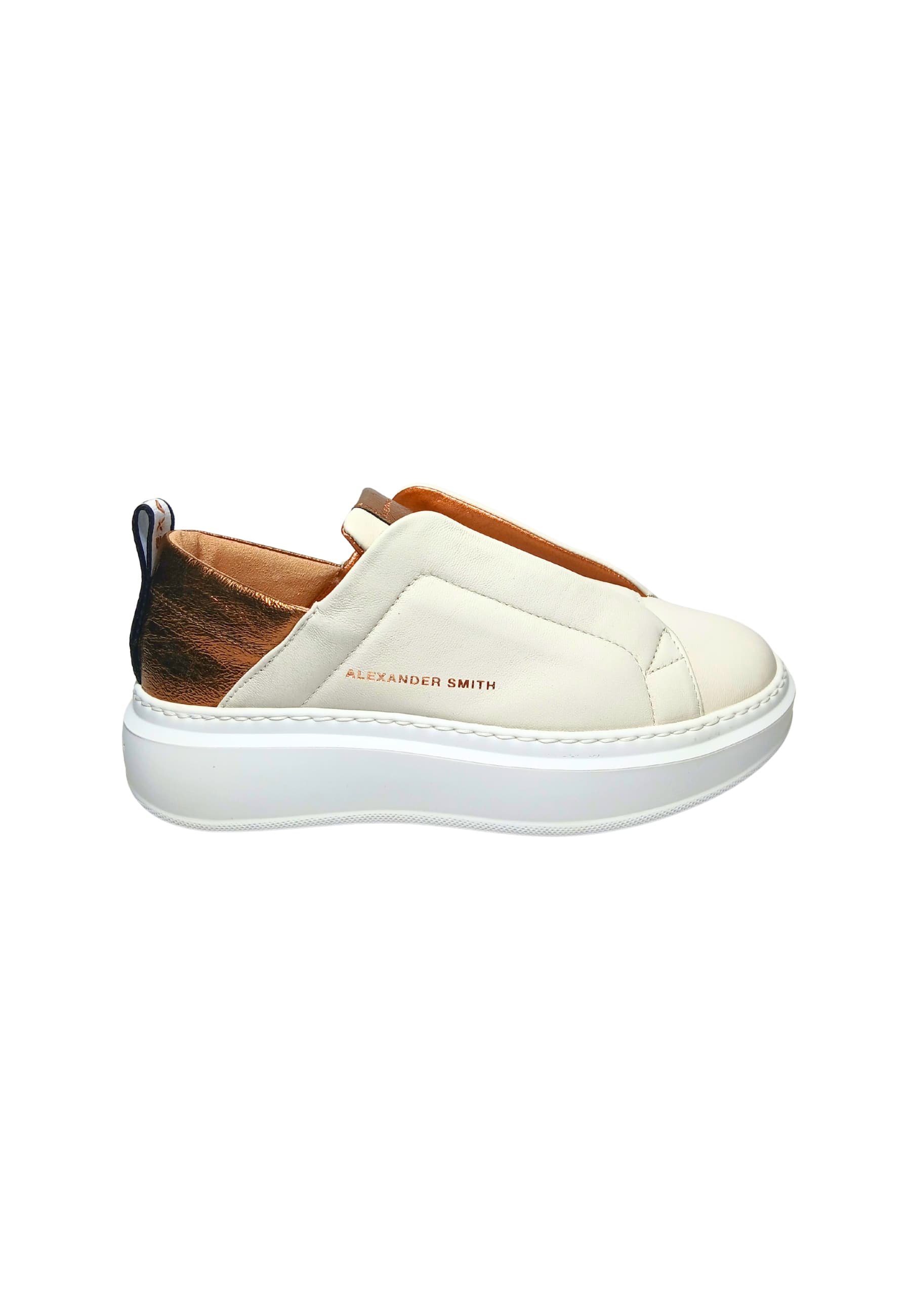 ALEXANDER SMITH Scarpe Donna Alexander Smith Wenbley Slip-on Woman Off White Bronze - 6