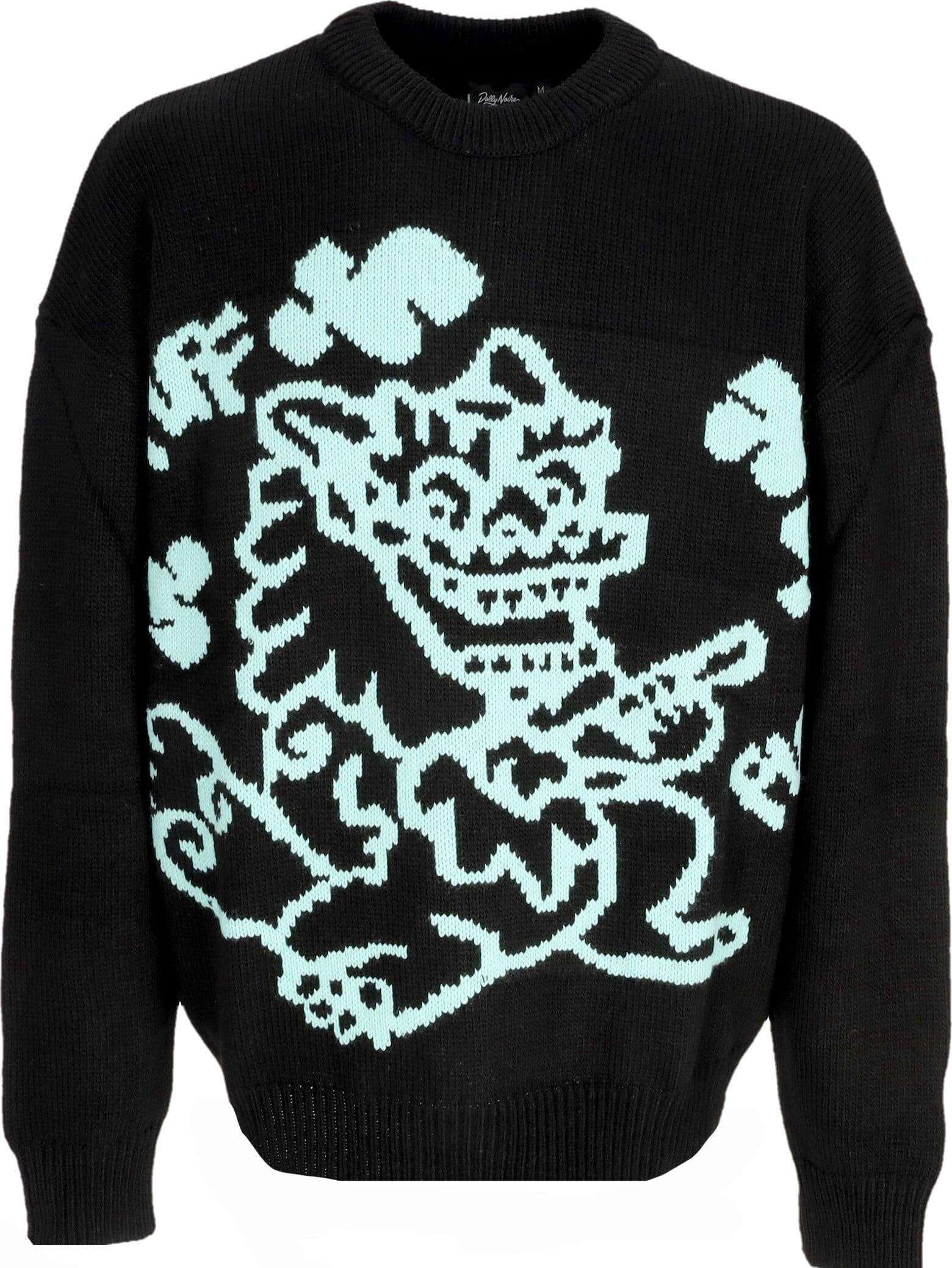 DOLLY NOIRE Maglione Uomo Puff Dragon Sweater Black - 3
