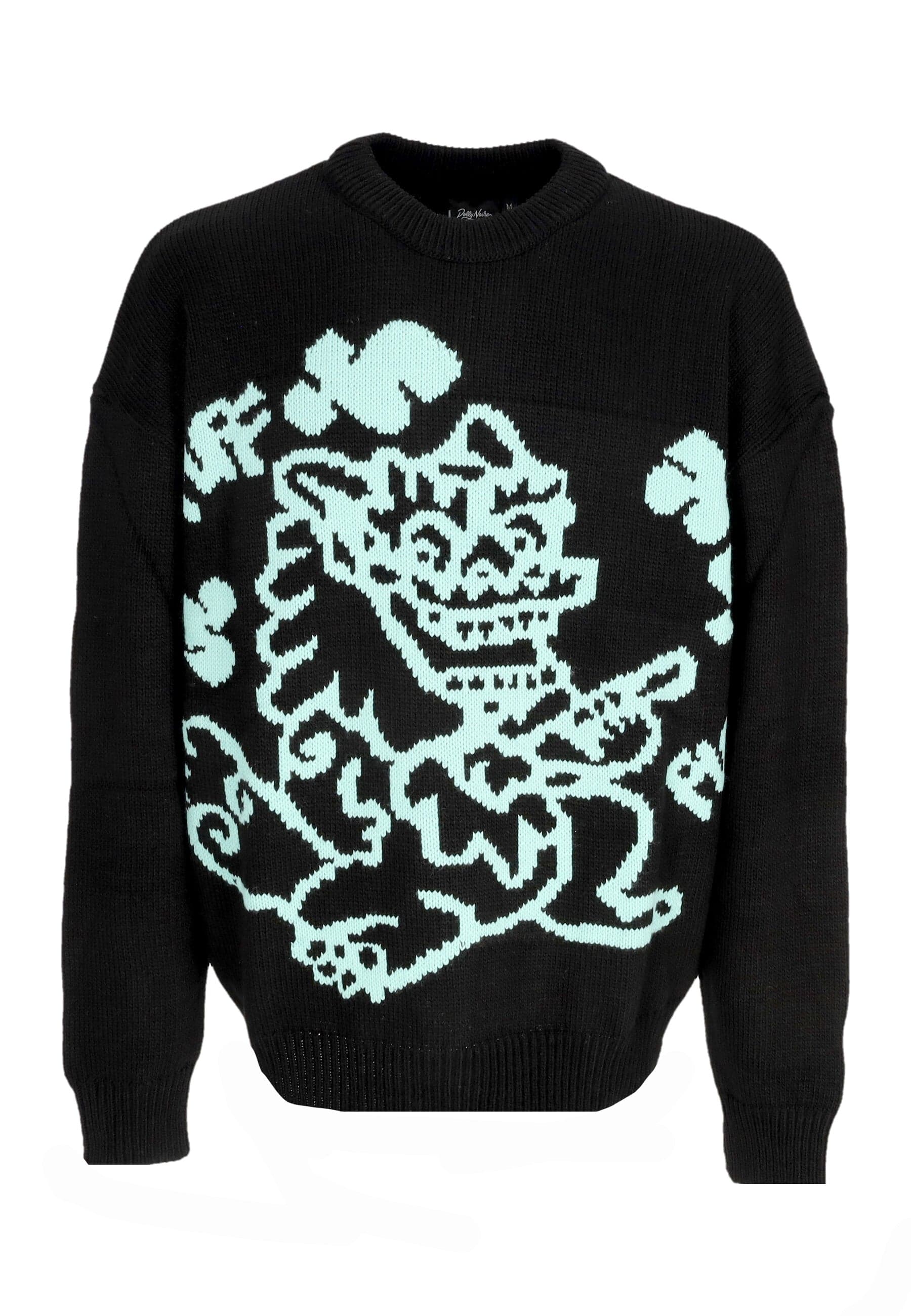 DOLLY NOIRE Maglione Uomo Puff Dragon Sweater Black - 3